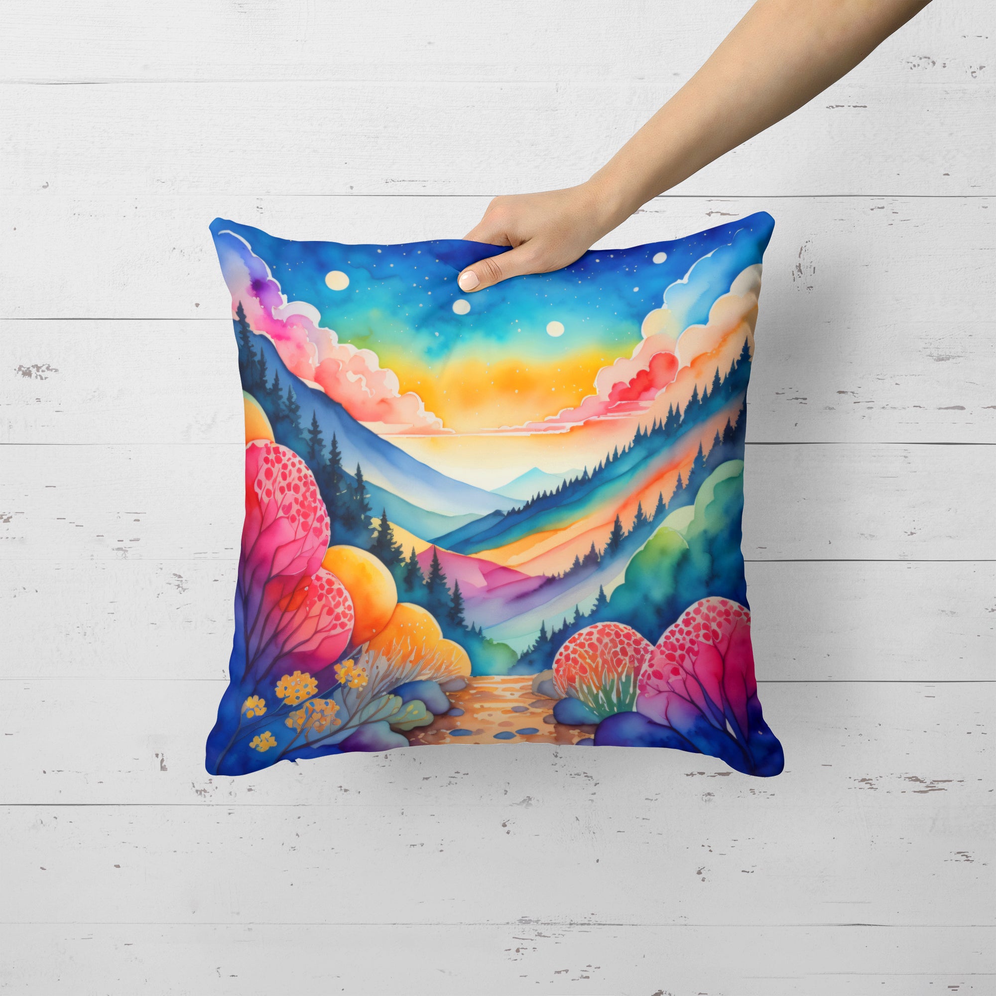 Colorful Brunia Fabric Decorative Pillow