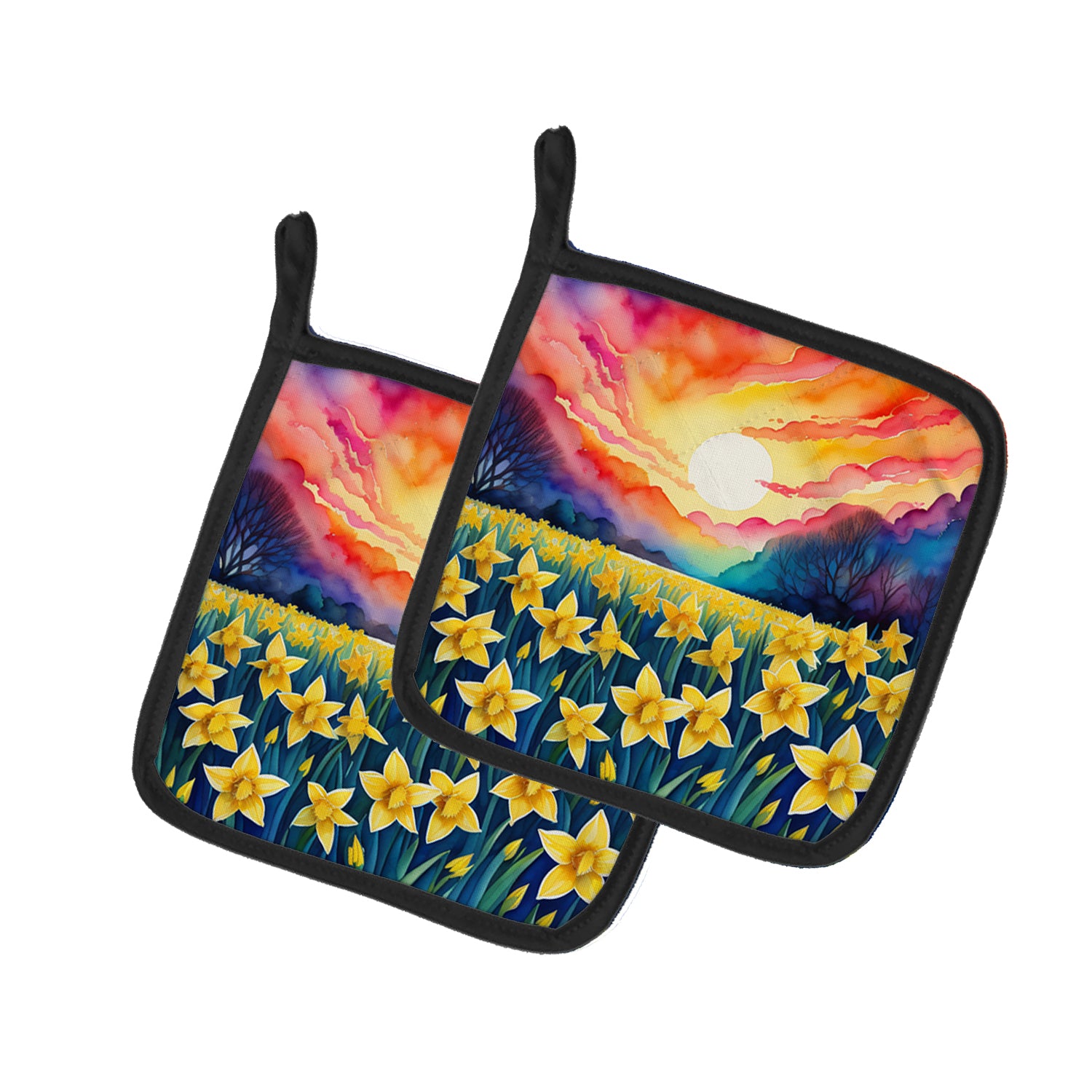 Buy this Colorful Daffodils Pair of Pot Holders