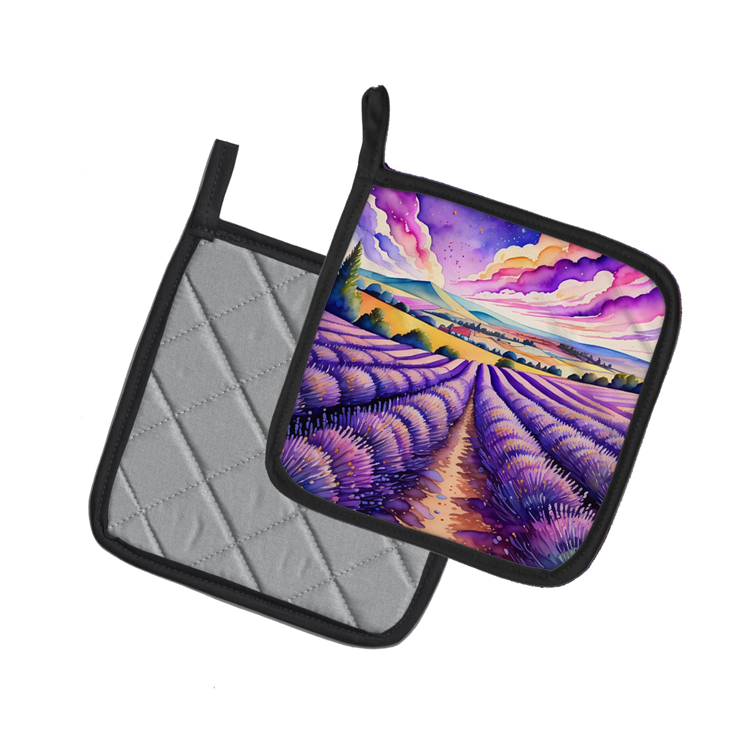 Buy this Colorful English Lavender Pair of Pot Holders