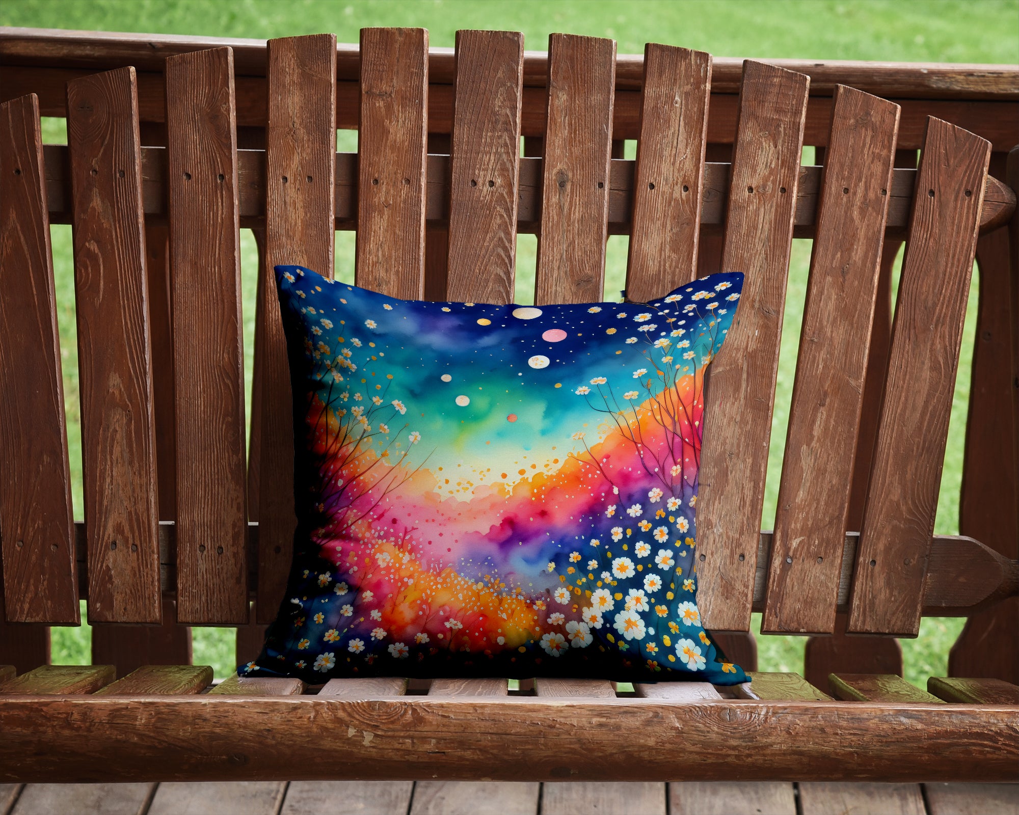 Colorful Gypsophila Fabric Decorative Pillow