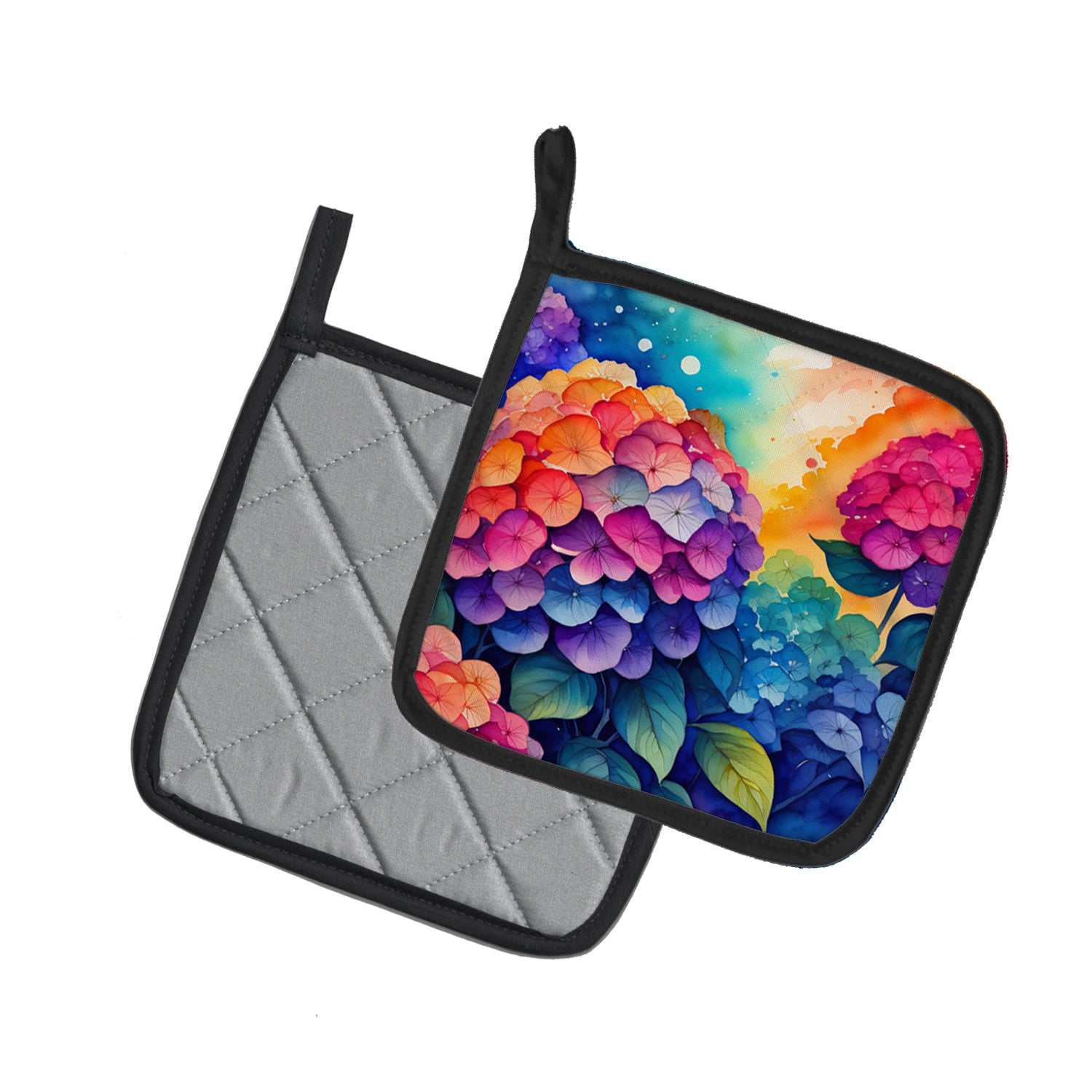 Buy this Colorful Hydrangeas Pair of Pot Holders