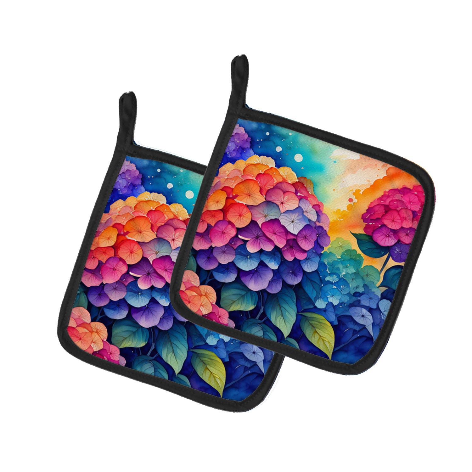 Buy this Colorful Hydrangeas Pair of Pot Holders