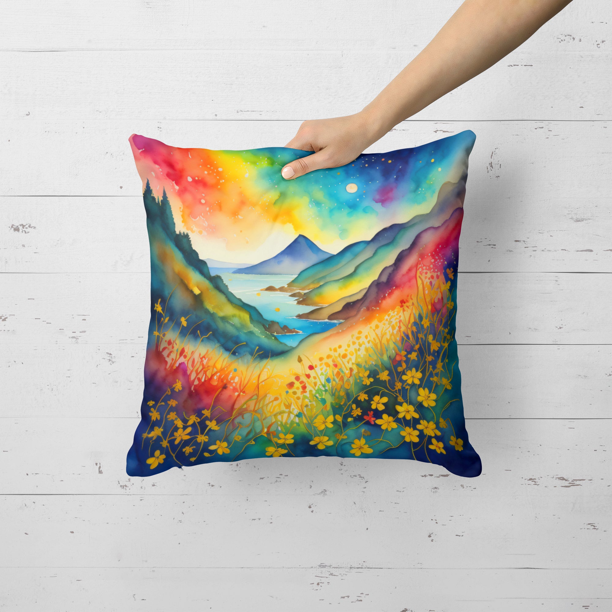 Buy this Colorful Hypericum or St. John�s Wort Fabric Decorative Pillow