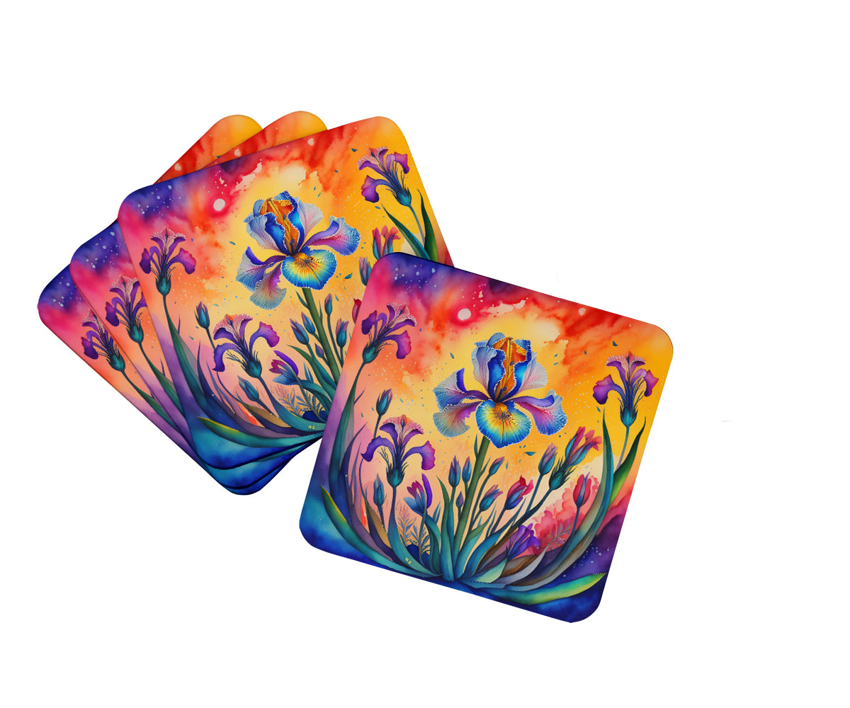 Buy this Colorful Iris Foam Coaster Set of 4