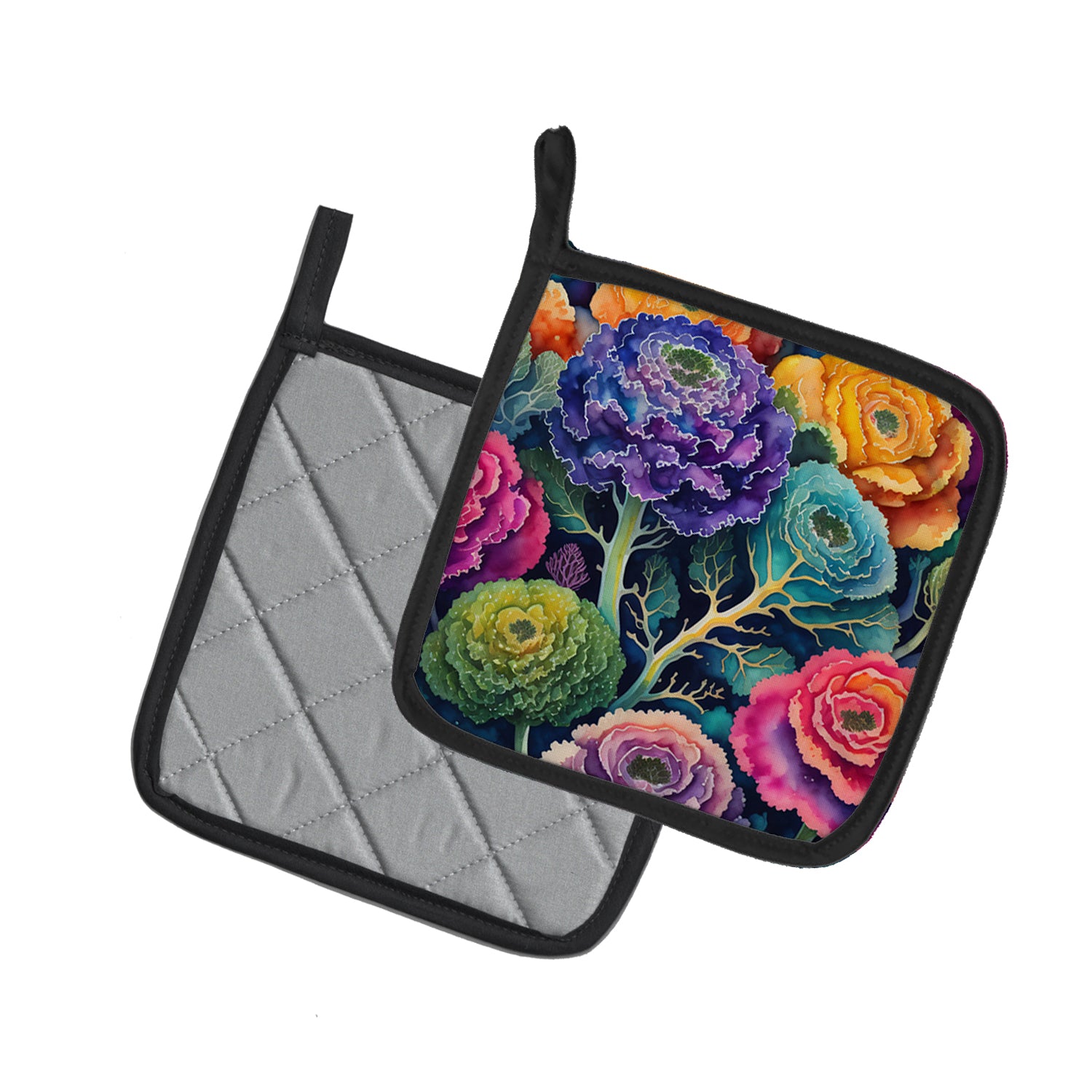 Buy this Colorful Ornamental Kale Pair of Pot Holders