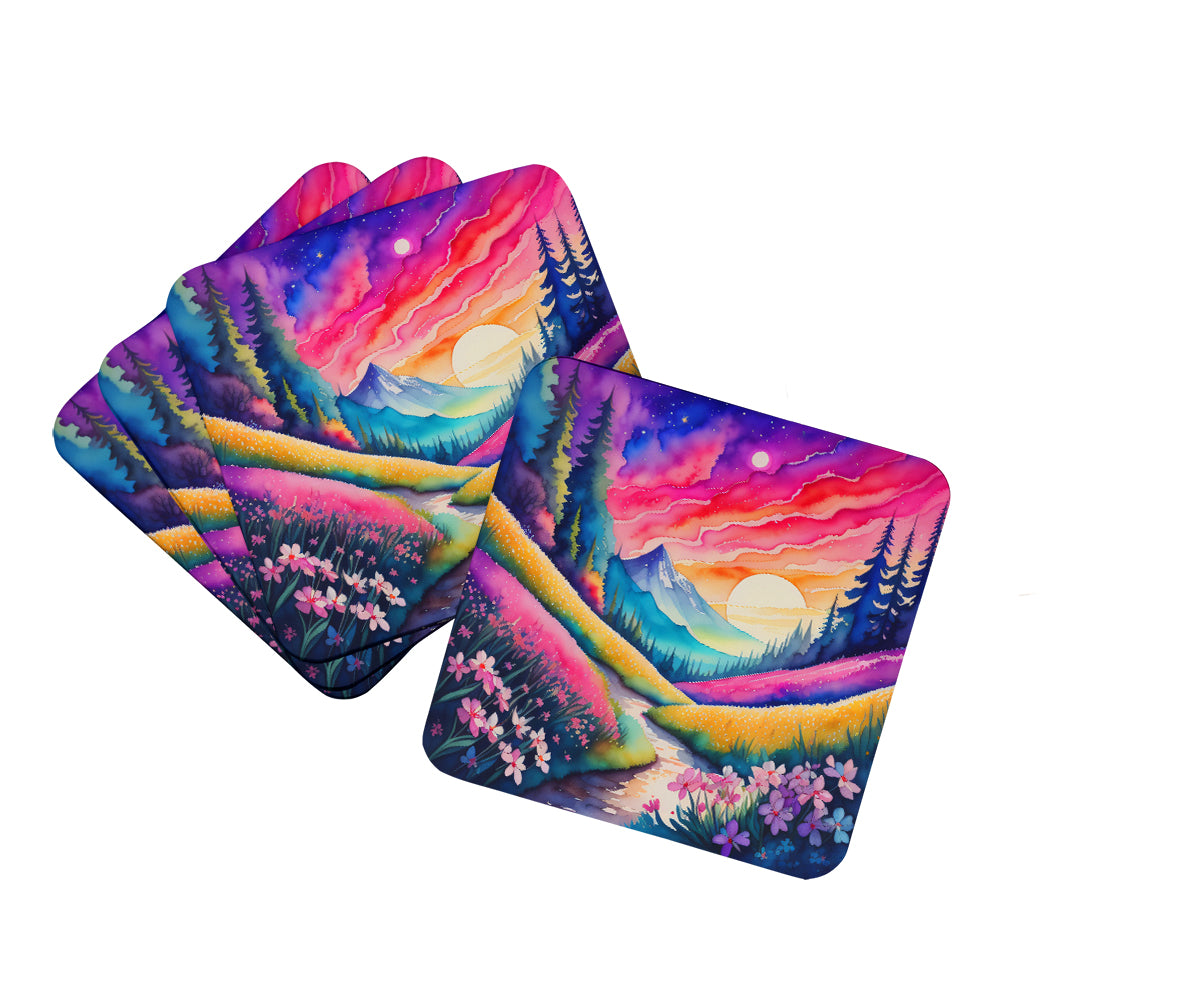 Buy this Colorful Phlox Foam Coaster Set of 4