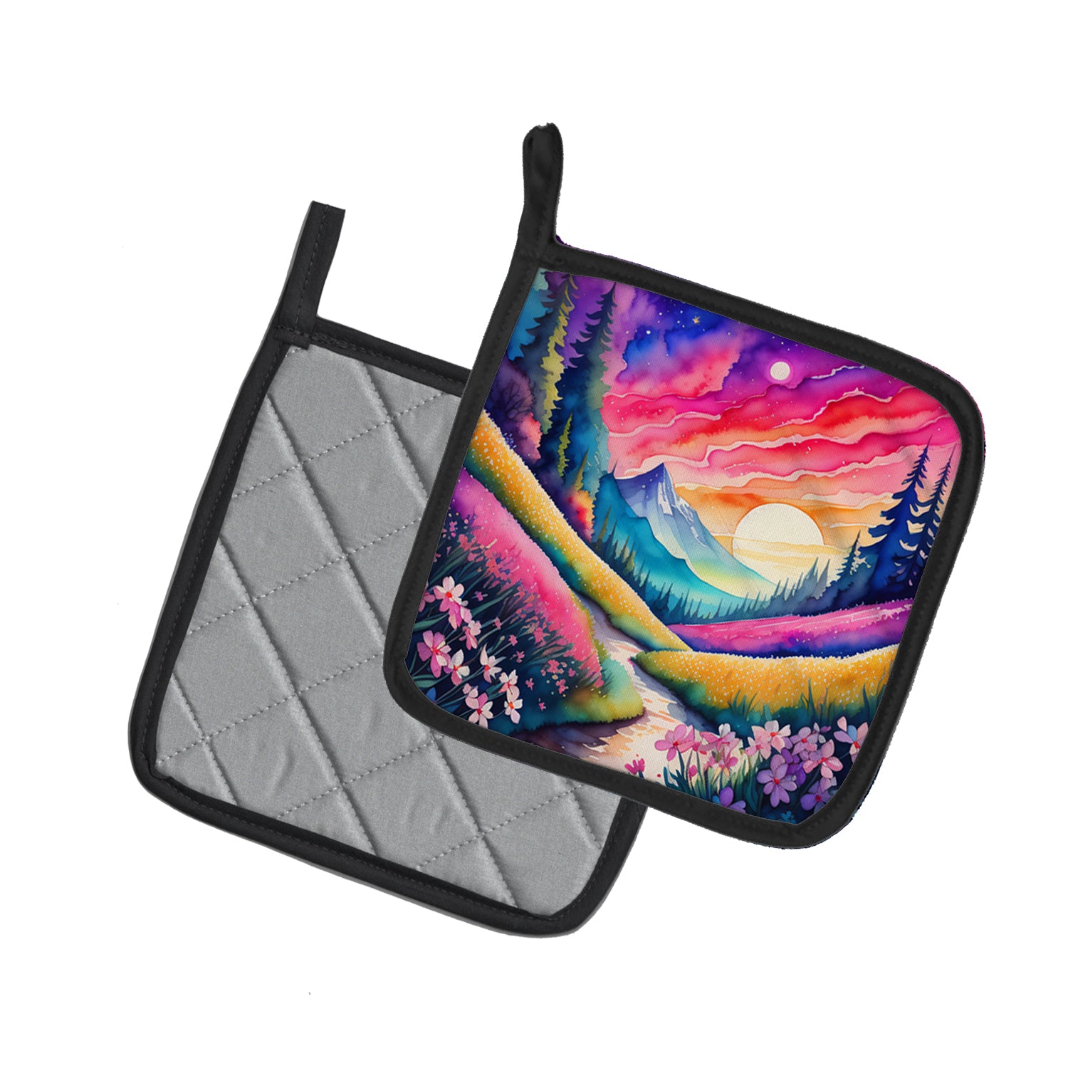 Buy this Colorful Phlox Pair of Pot Holders