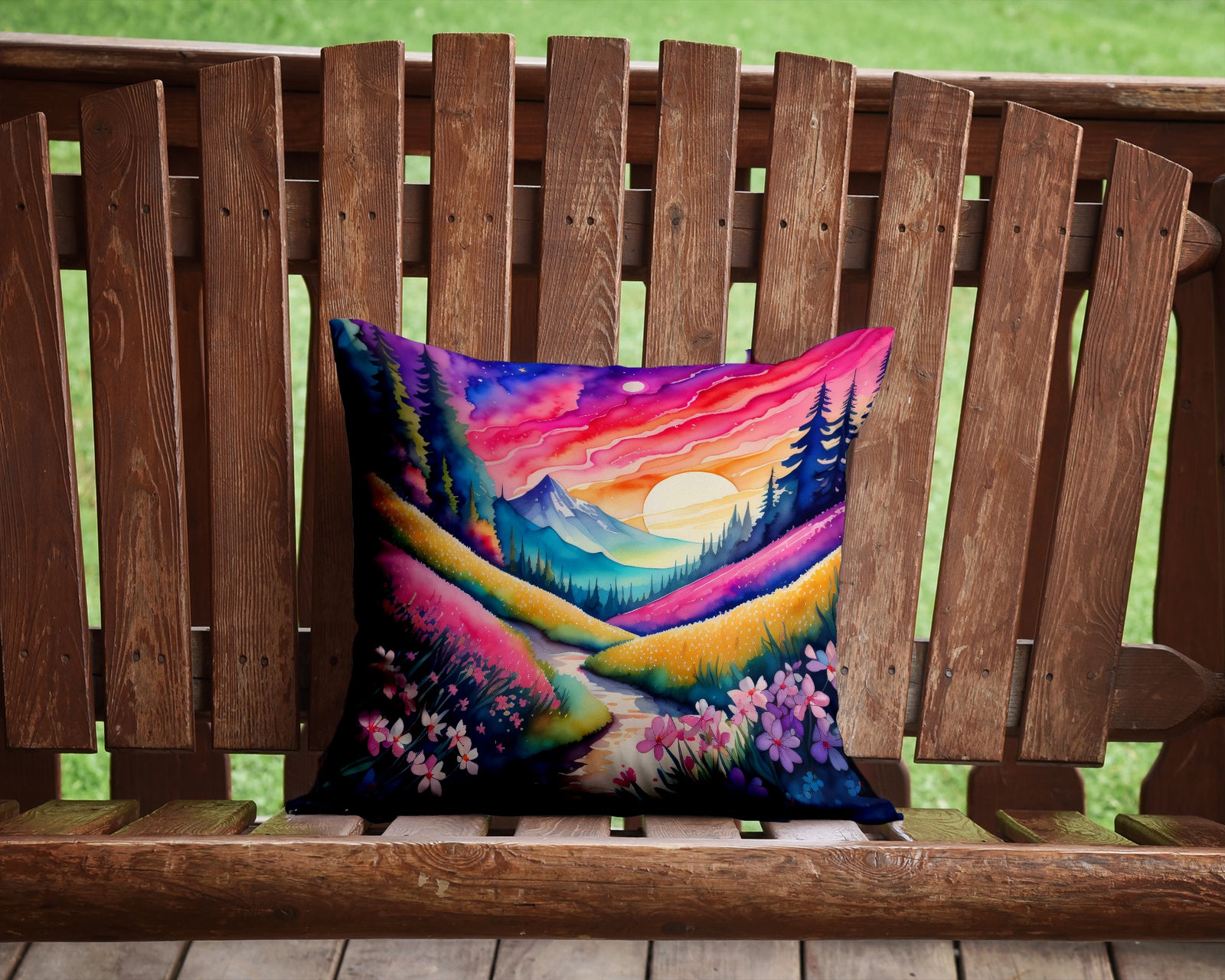 Caroline's Treasures Colorful Phlox Throw Pillow - 14x14 Decorative Pillow – Art for Your Home & Patio