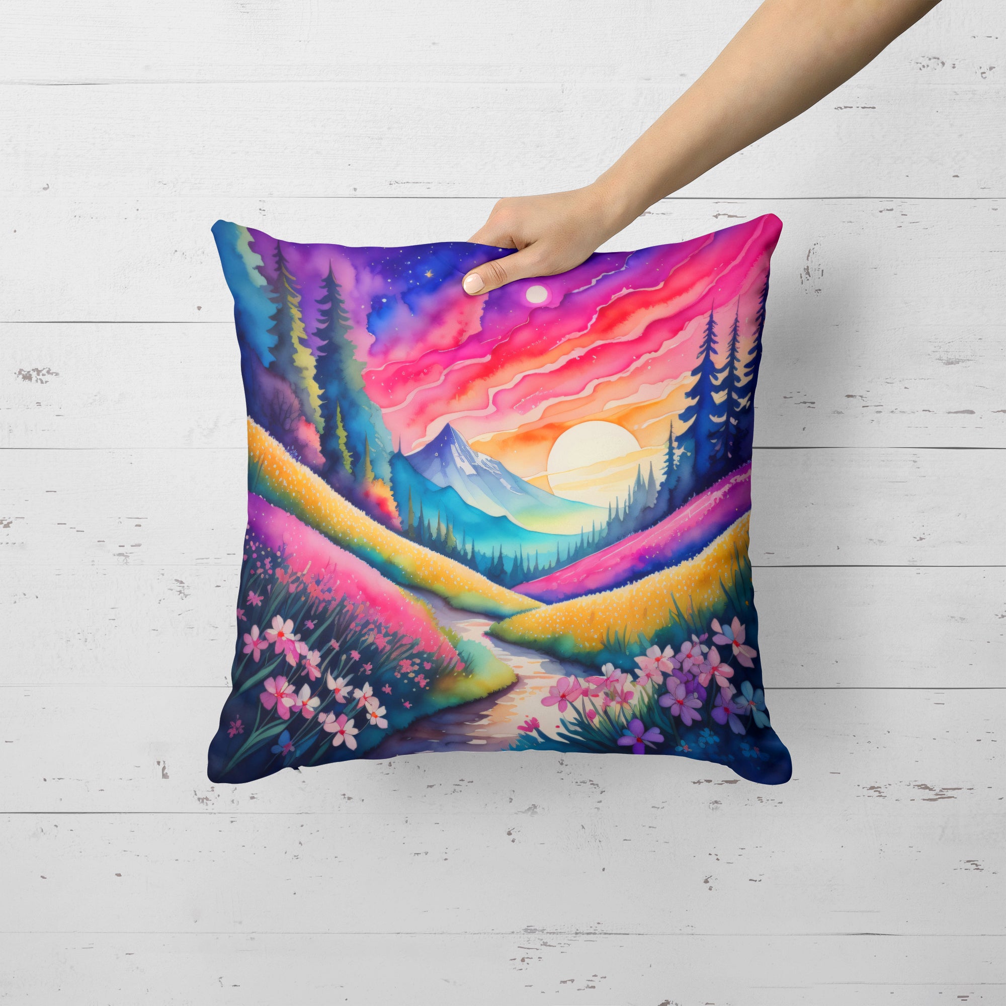 Buy this Colorful Phlox Fabric Decorative Pillow