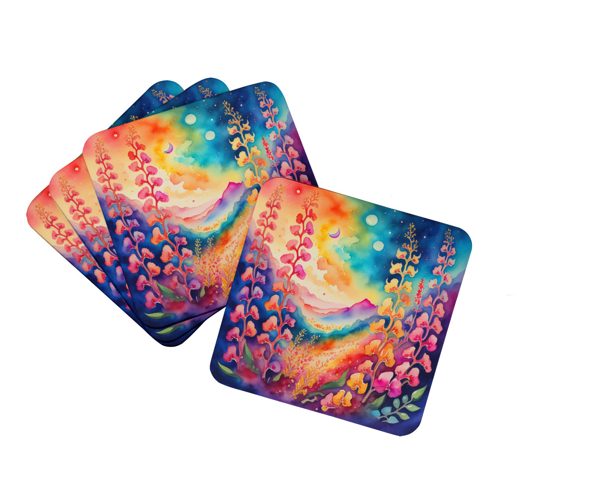 Buy this Colorful Snapdragon Foam Coaster Set of 4