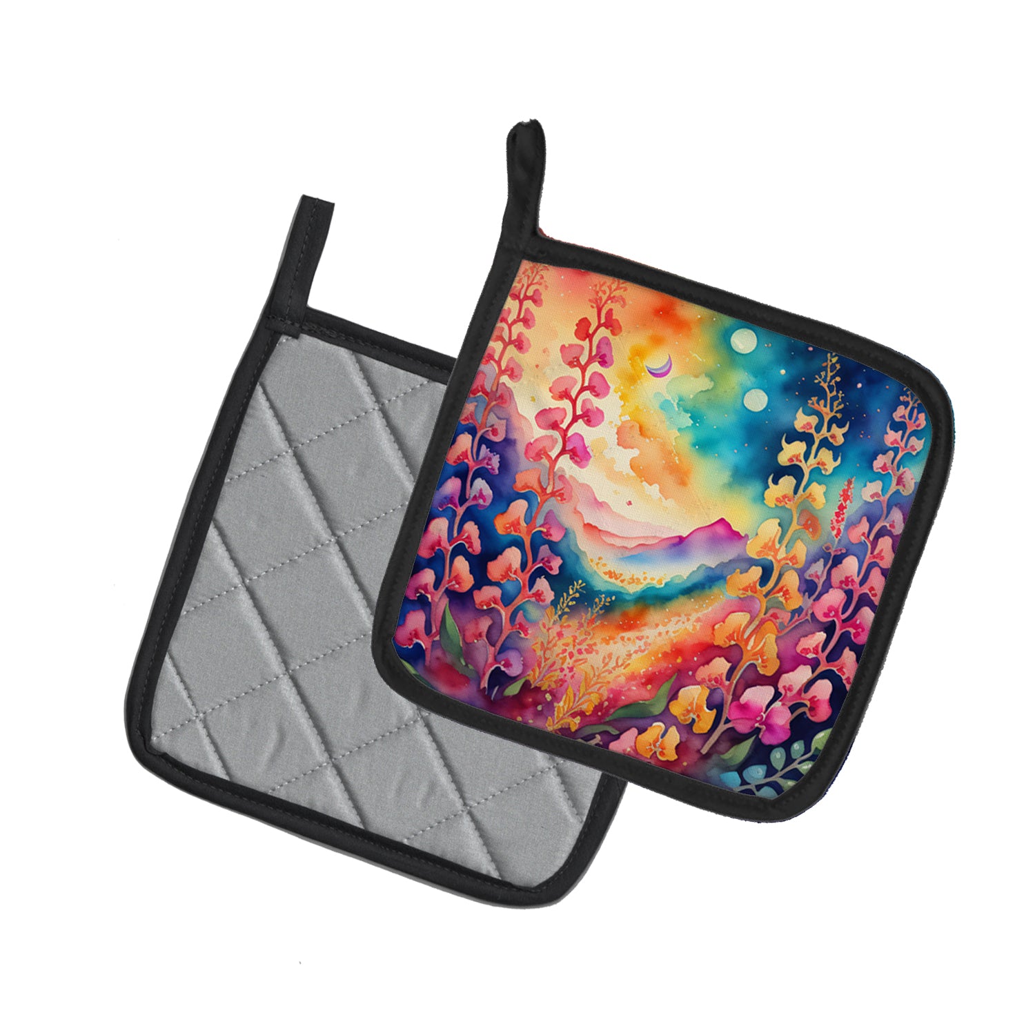 Buy this Colorful Snapdragon Pair of Pot Holders