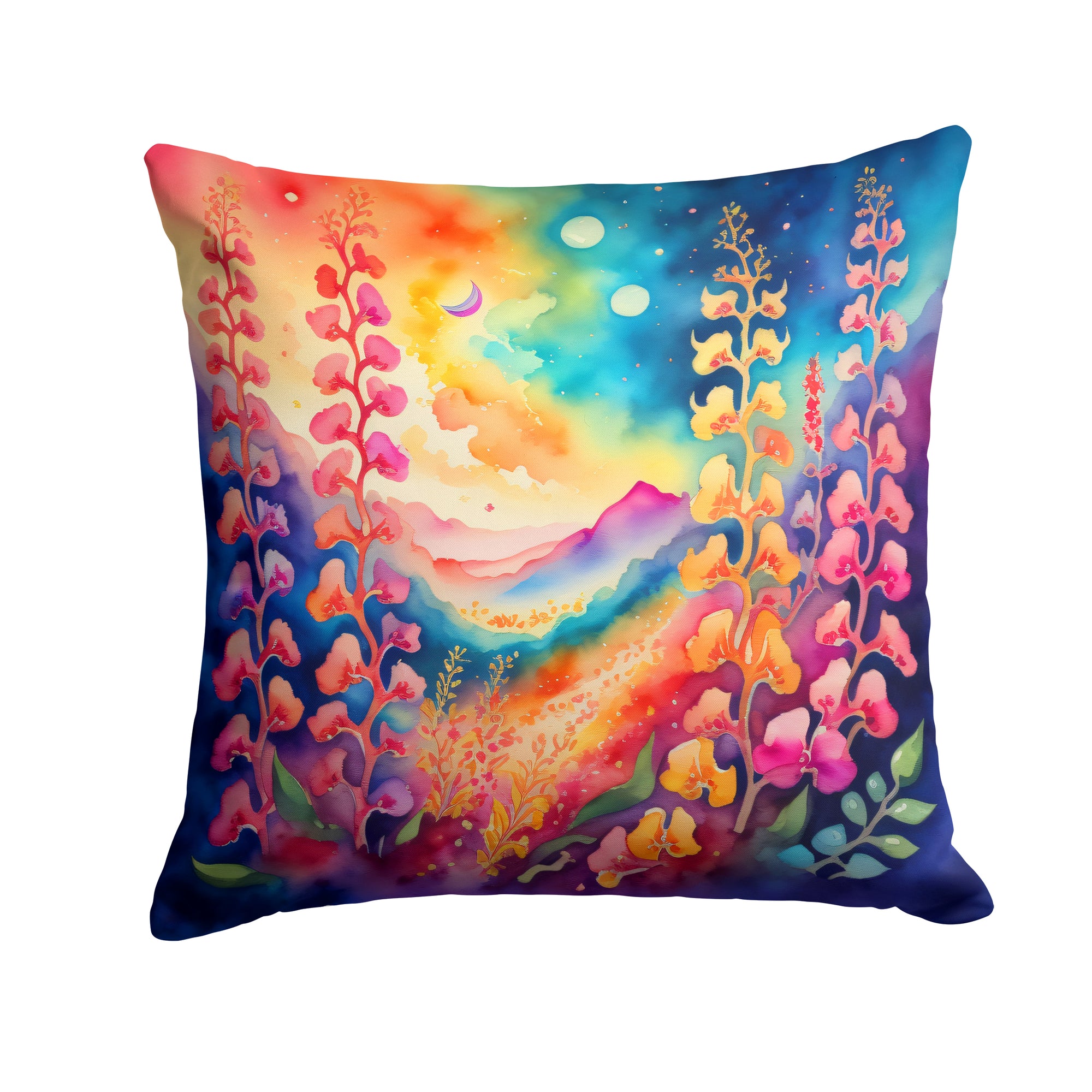 Buy this Colorful Snapdragon Fabric Decorative Pillow