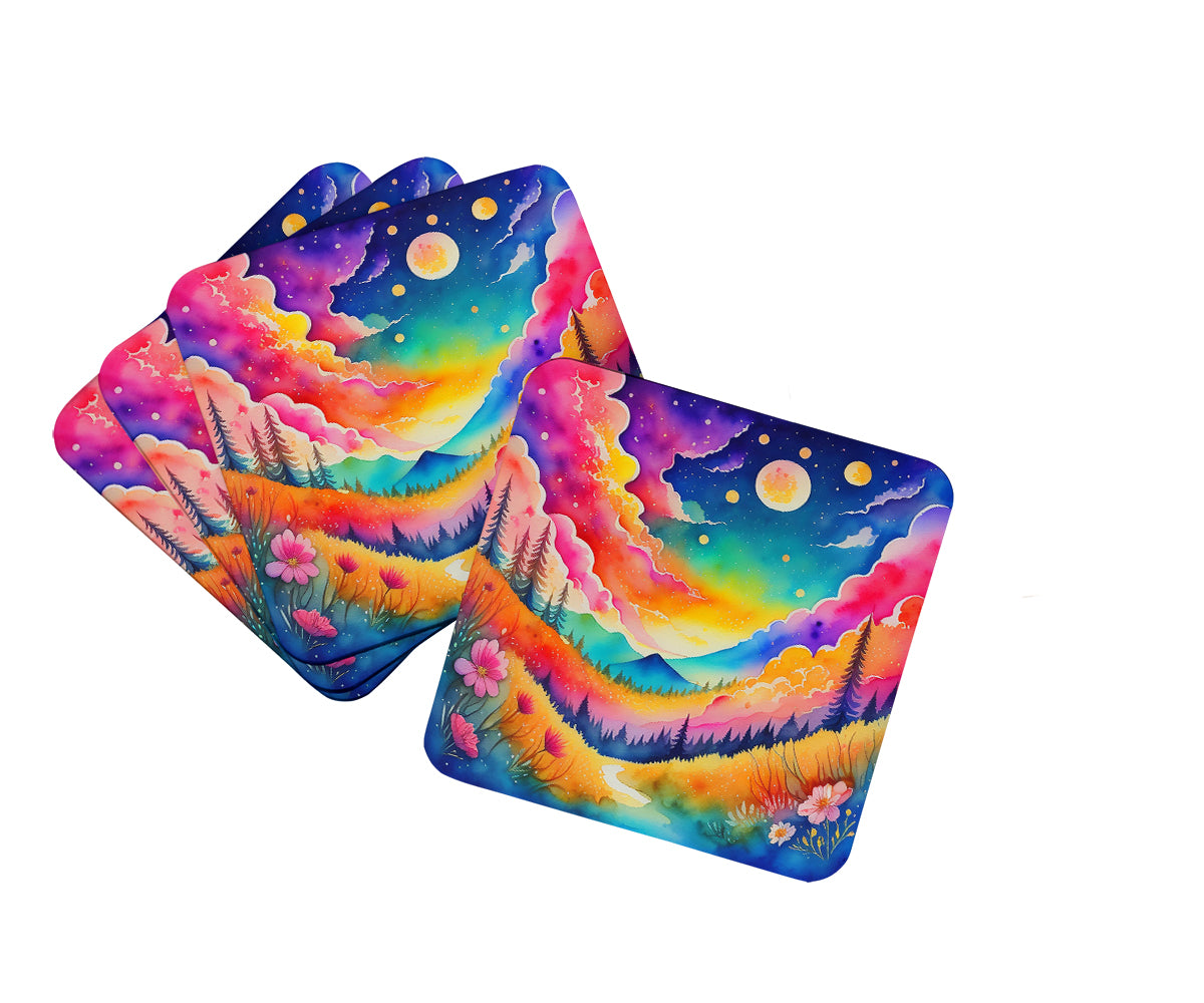 Buy this Colorful Stock, or gillyflower Foam Coaster Set of 4