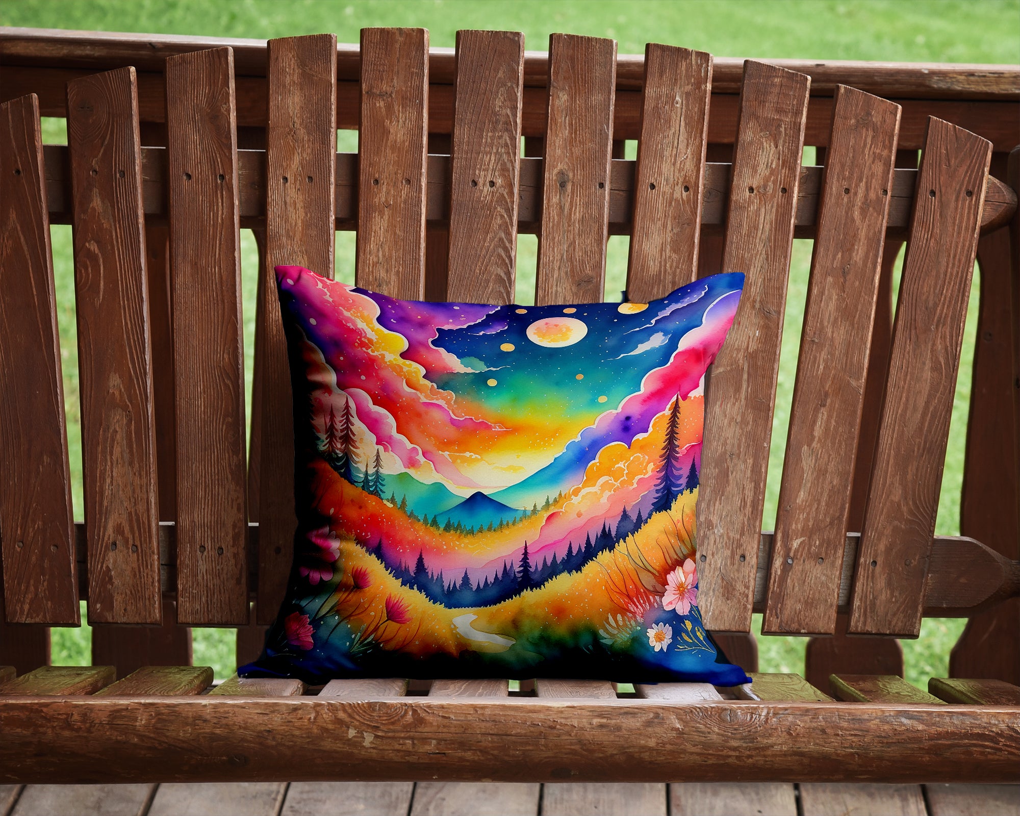 Colorful Stock, or gillyflower Fabric Decorative Pillow