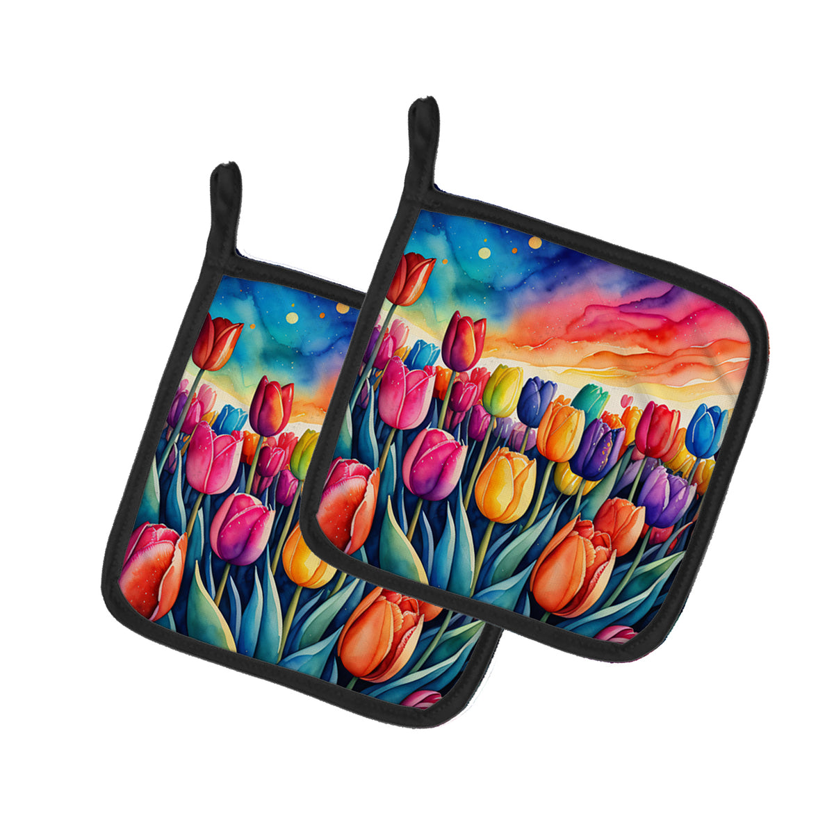 Buy this Colorful Tulips Pair of Pot Holders