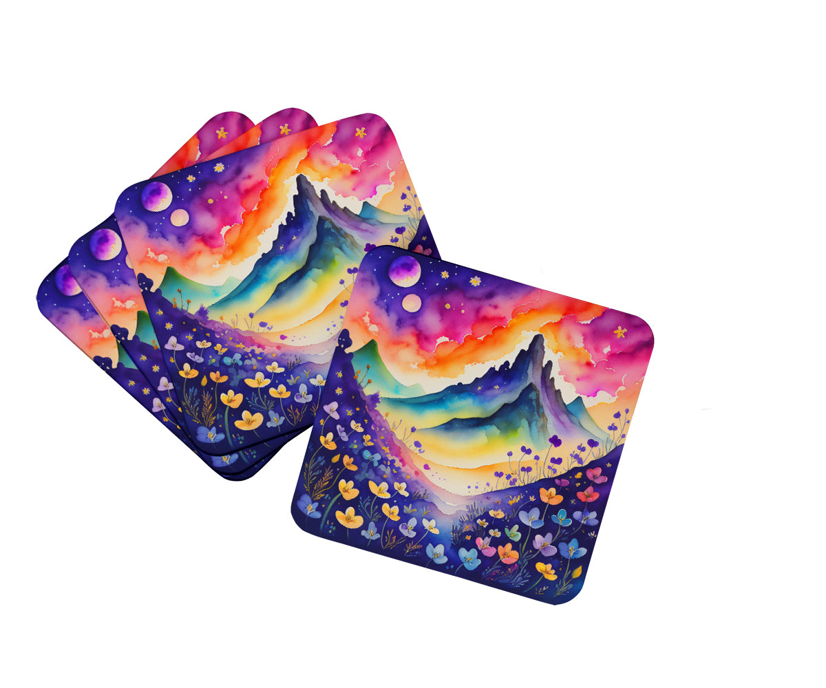 Buy this Colorful Violets Foam Coaster Set of 4