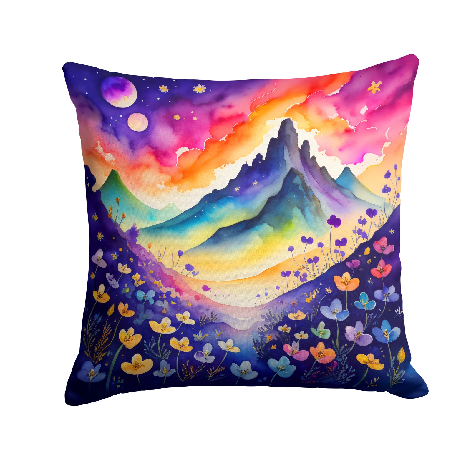 Buy this Colorful Violets Fabric Decorative Pillow