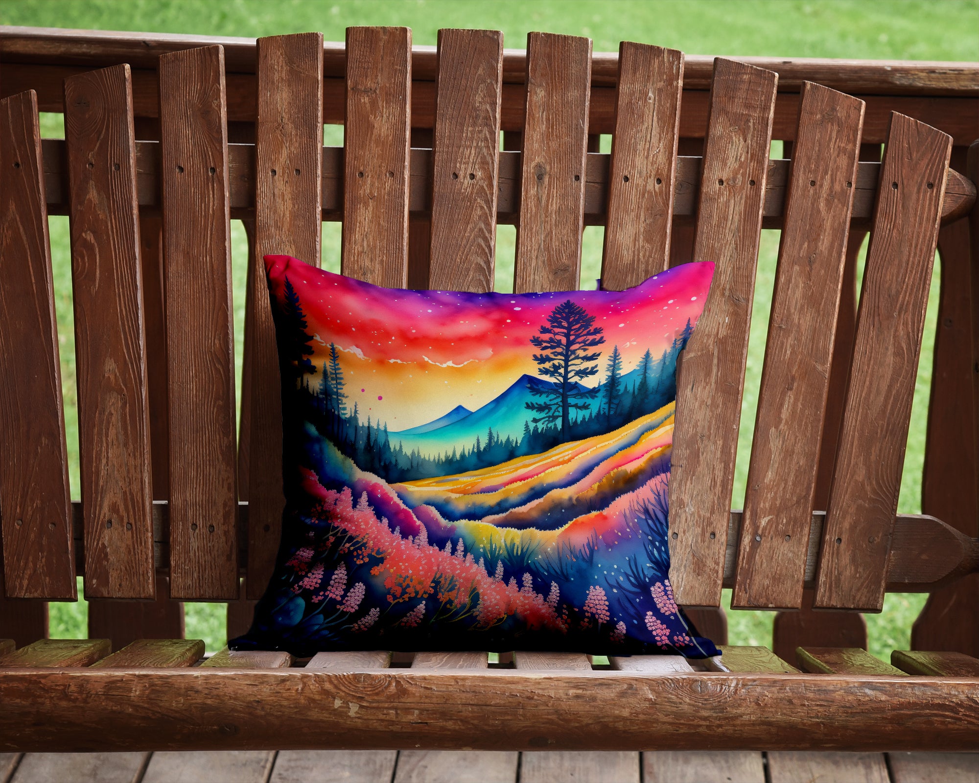 Colorful Yarrow Fabric Decorative Pillow