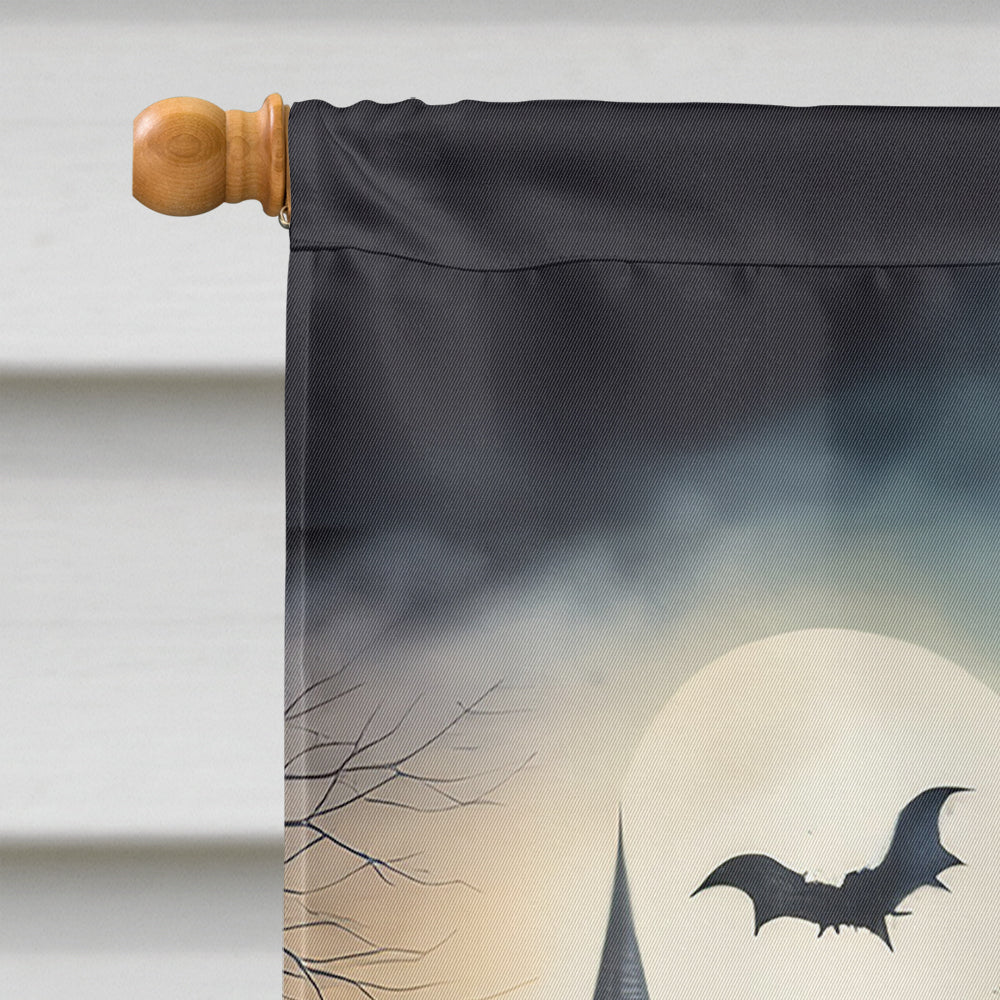 Affenpinscher Spooky Halloween House Flag