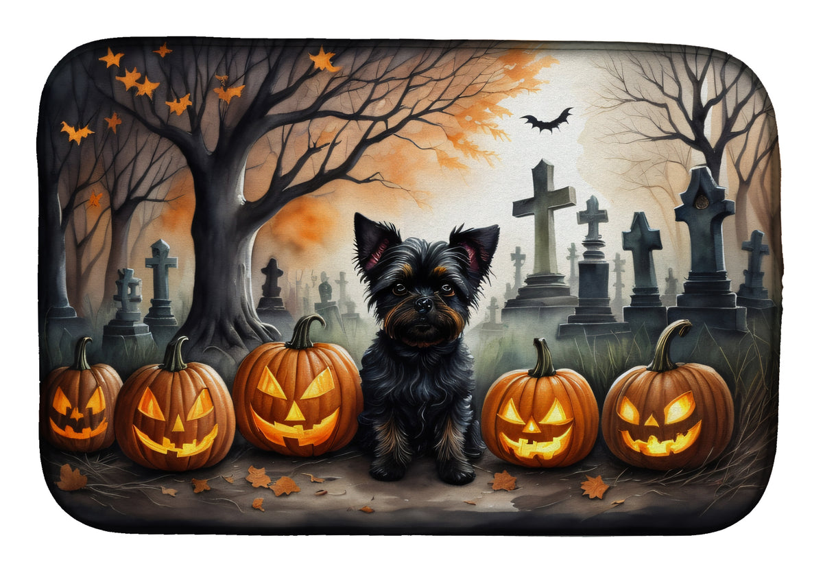 Buy this Affenpinscher Spooky Halloween Dish Drying Mat