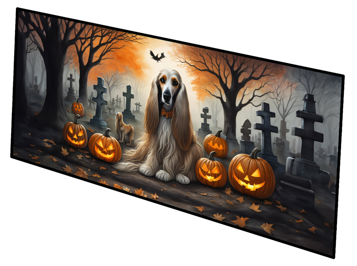 Buy this Afghan Hound Spooky Halloween Runner Mat 28x58