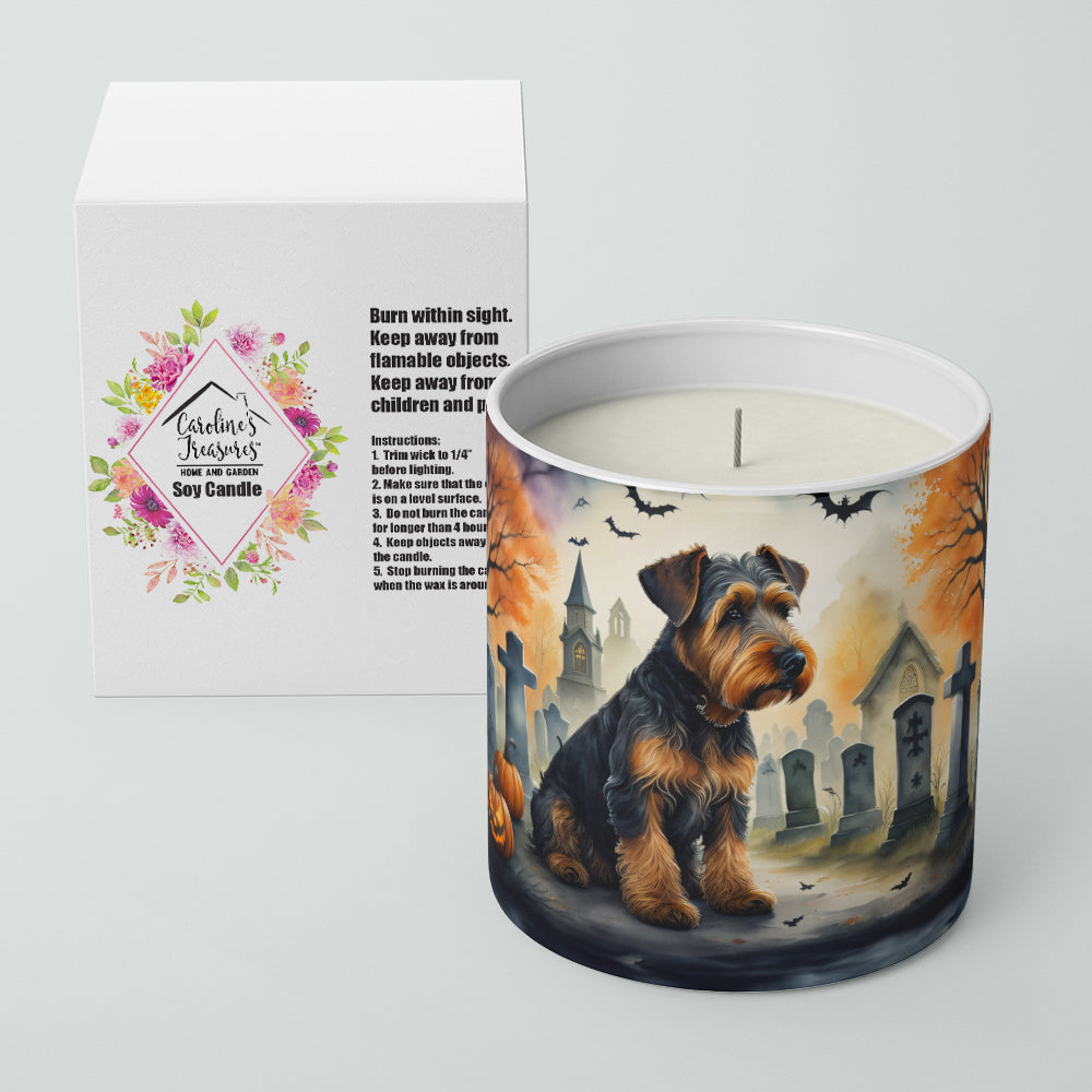 Airedale Terrier Spooky Halloween Decorative Soy Candle