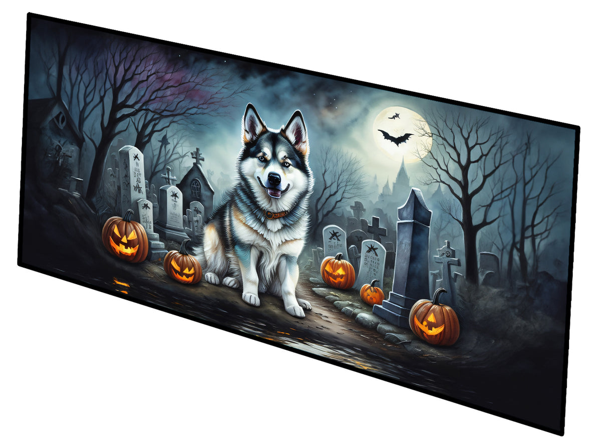 Buy this Alaskan Malamute Spooky Halloween Runner Mat 28x58