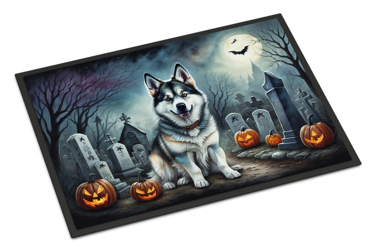 Buy this Alaskan Malamute Spooky Halloween Indoor or Outdoor Mat 24x36