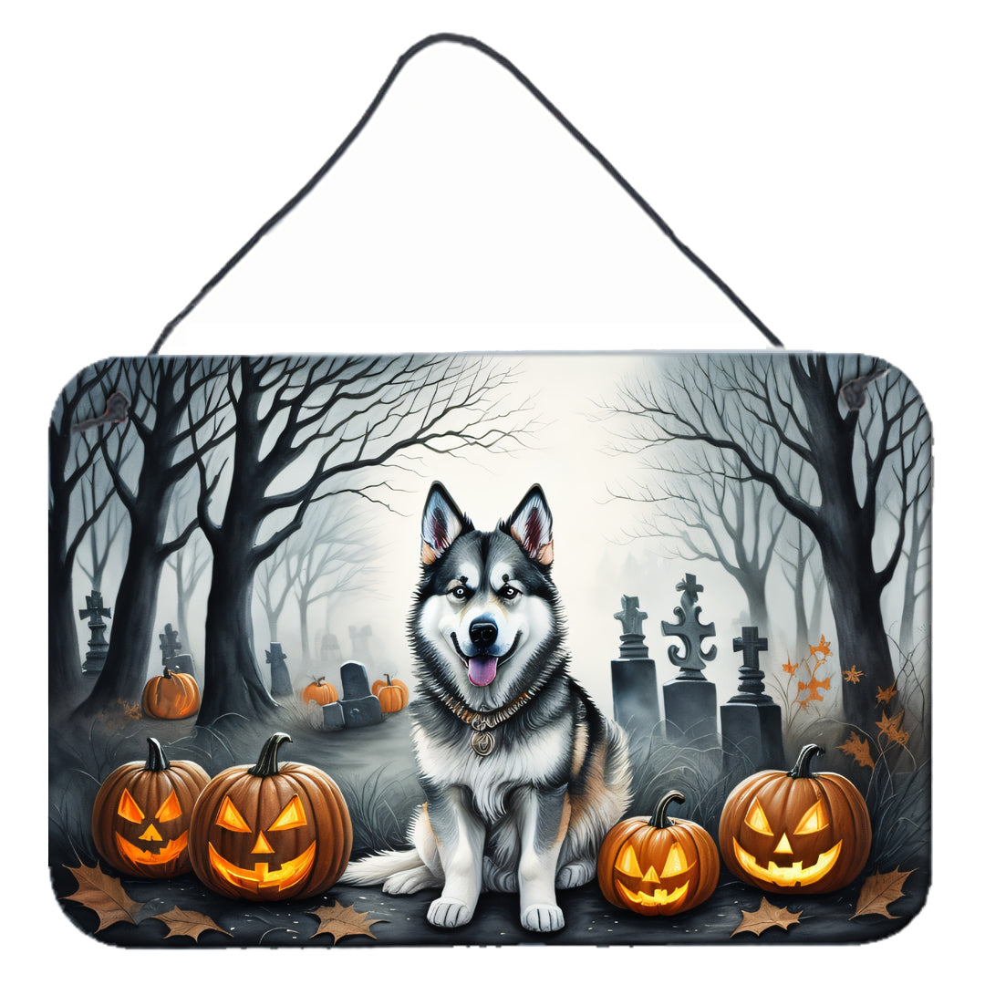 Buy this Alaskan Malamute Spooky Halloween Wall or Door Hanging Prints