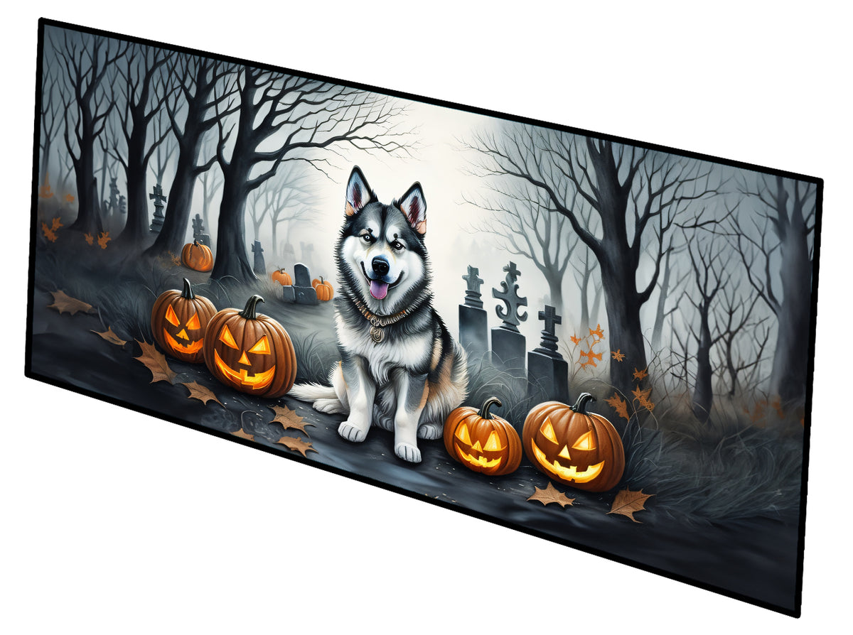 Buy this Alaskan Malamute Spooky Halloween Runner Mat 28x58