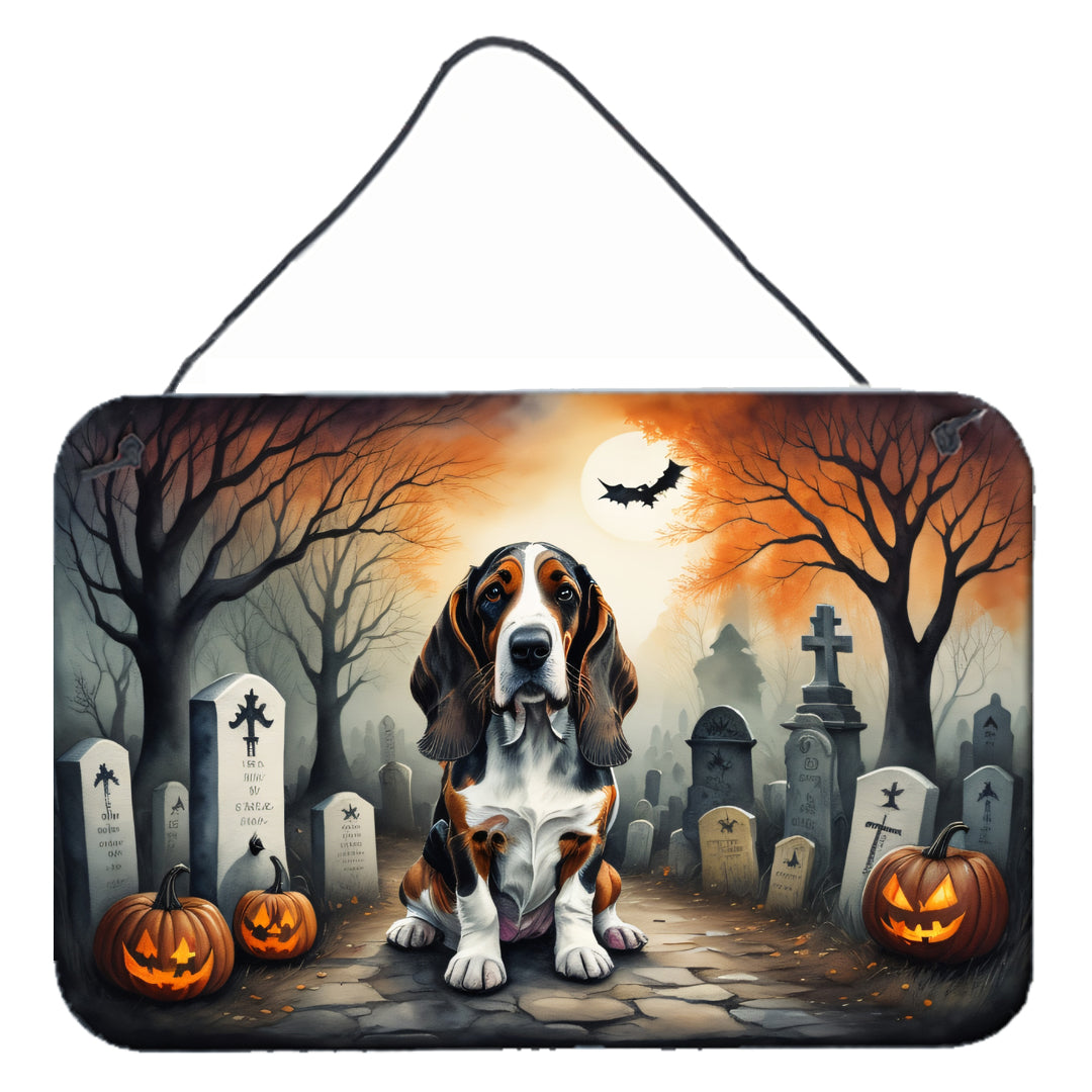 Buy this Basset Hound Spooky Halloween Wall or Door Hanging Prints
