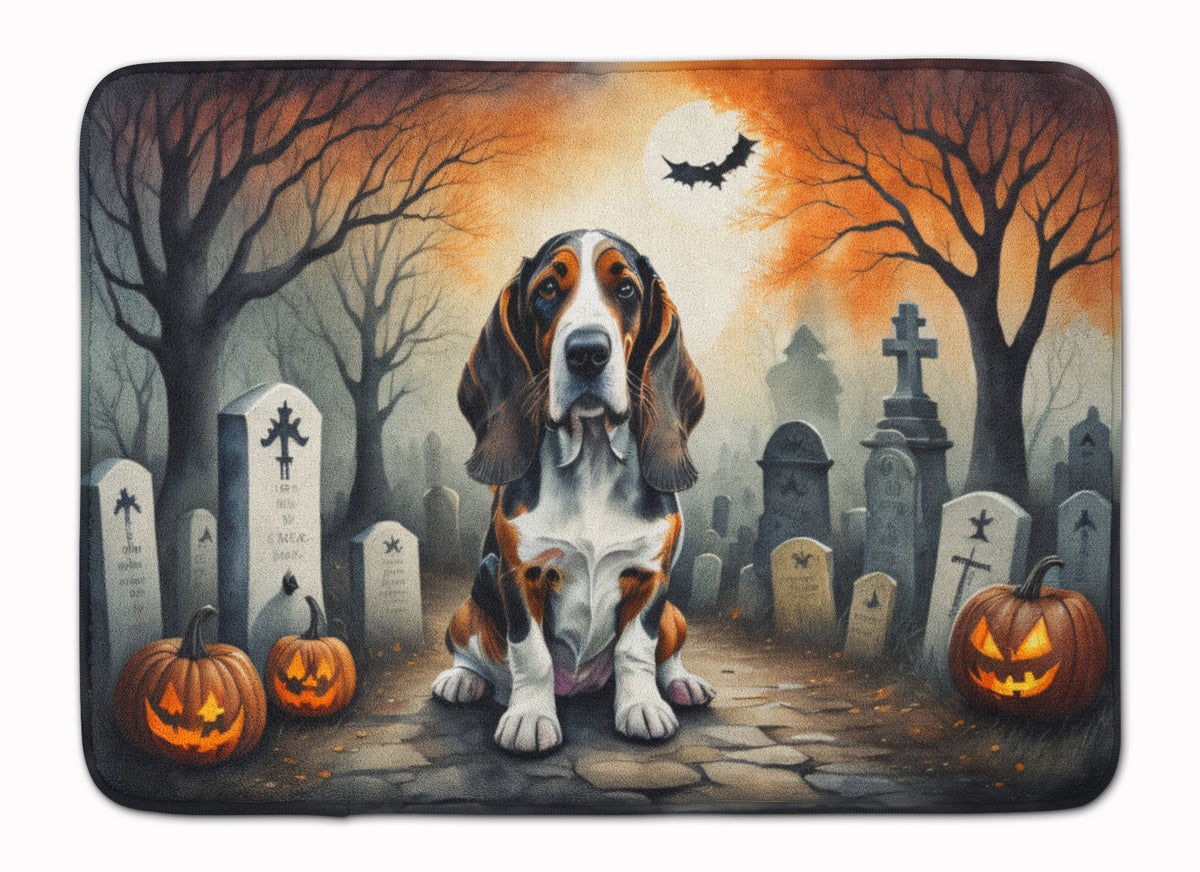 Buy this Basset Hound Spooky Halloween Memory Foam Kitchen Mat