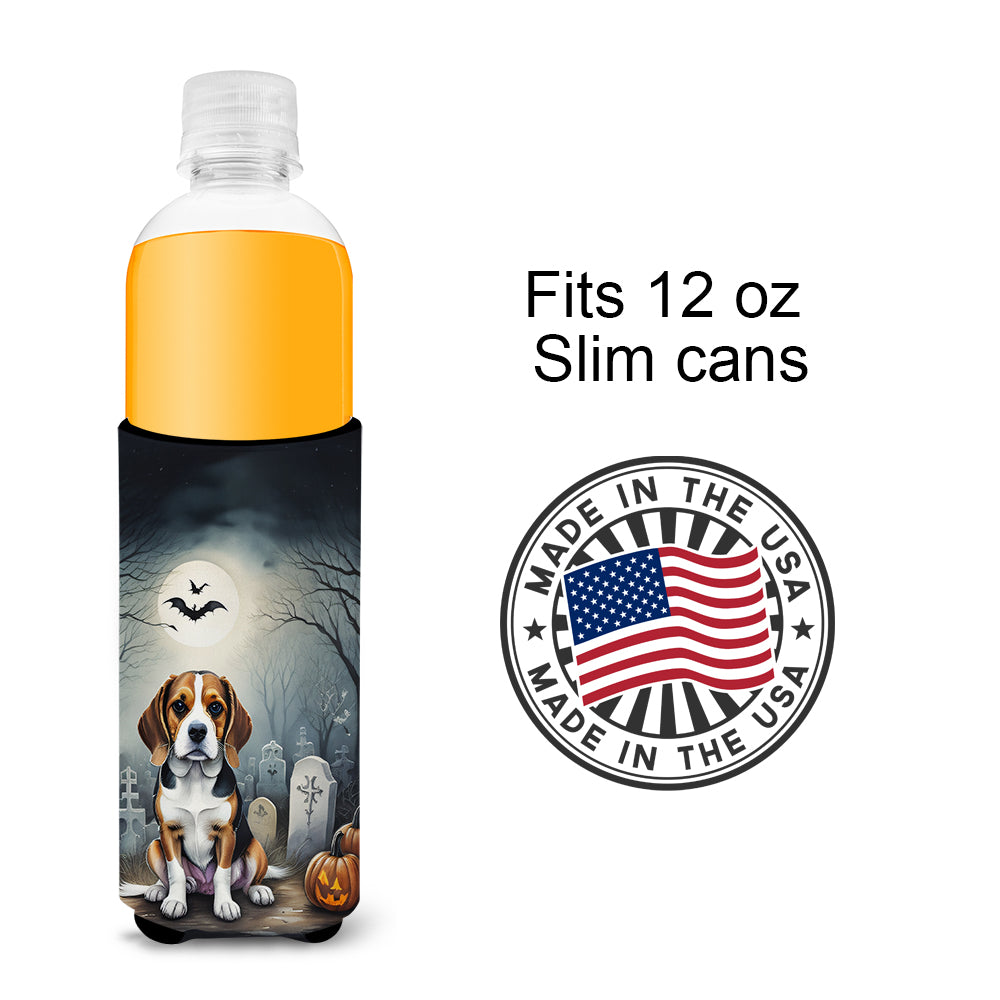 Beagle Spooky Halloween Hugger for Ultra Slim Cans