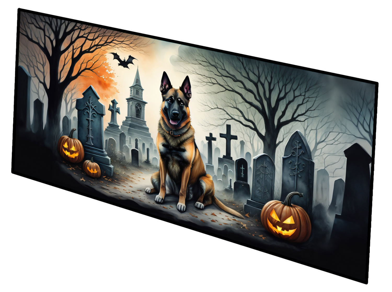 Buy this Belgian Malinois Spooky Halloween Runner Mat 28x58