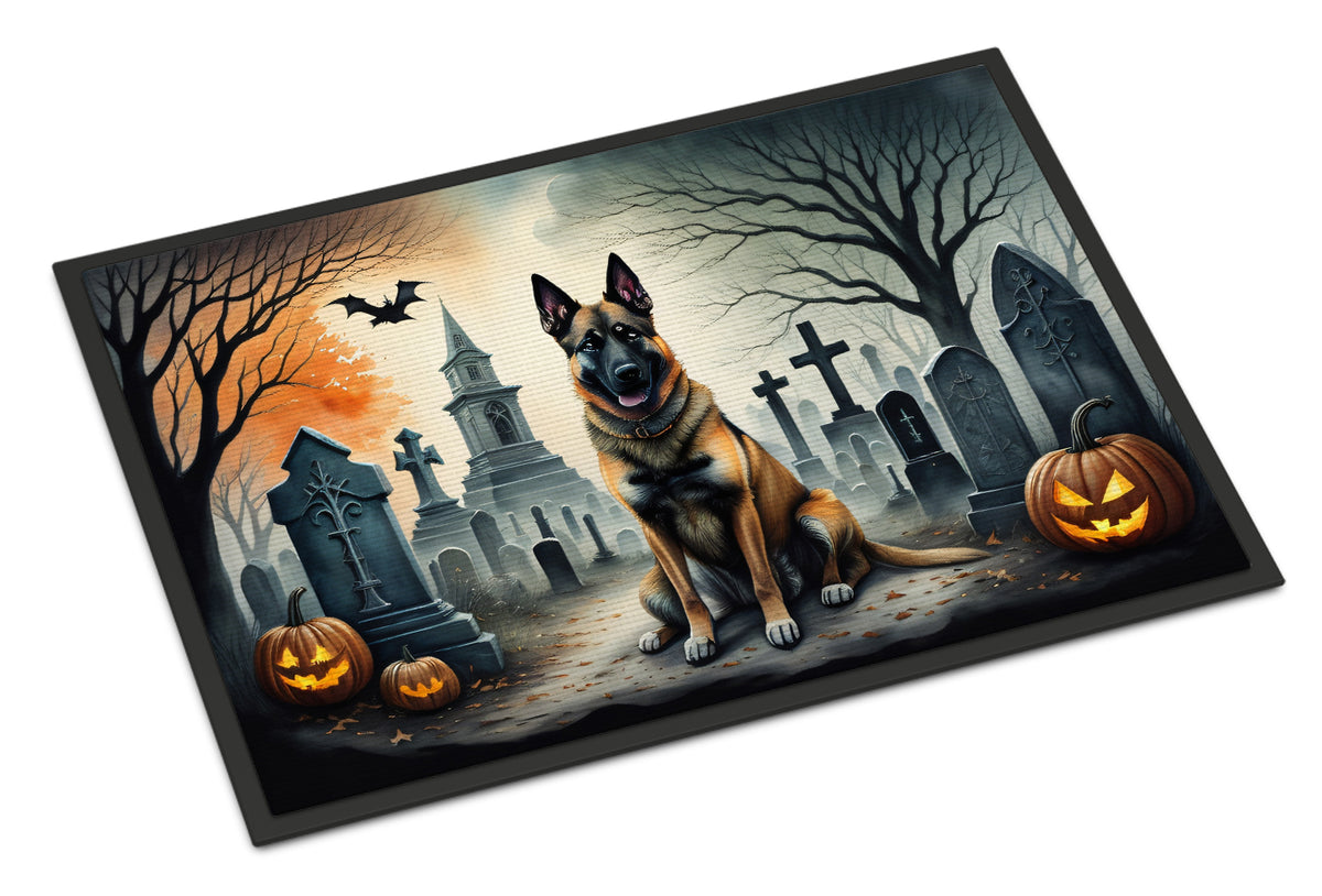 Buy this Belgian Malinois Spooky Halloween Doormat 18x27