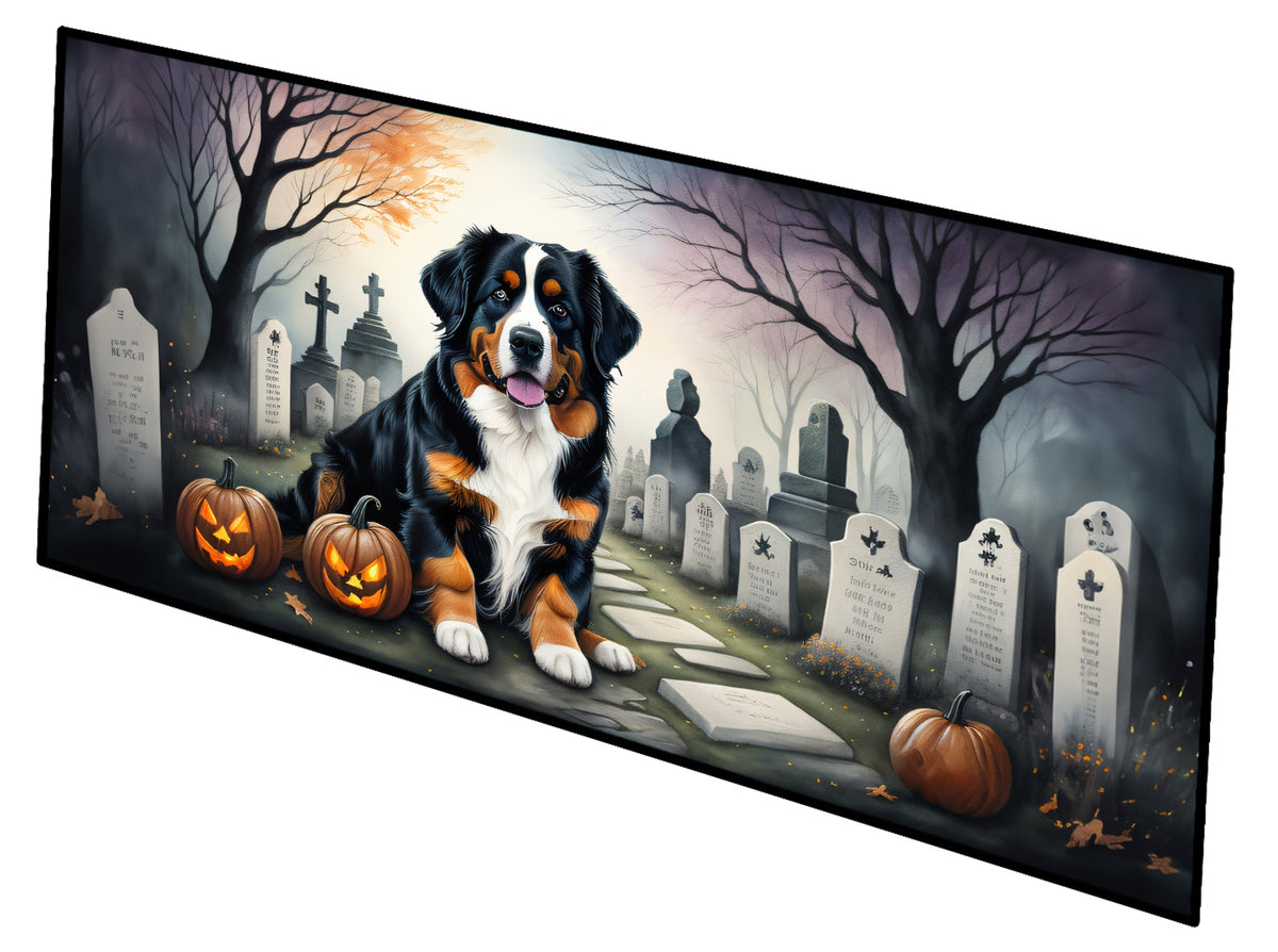 Buy this Bernese Mountain Dog Spooky Halloween Runner Mat 28x58