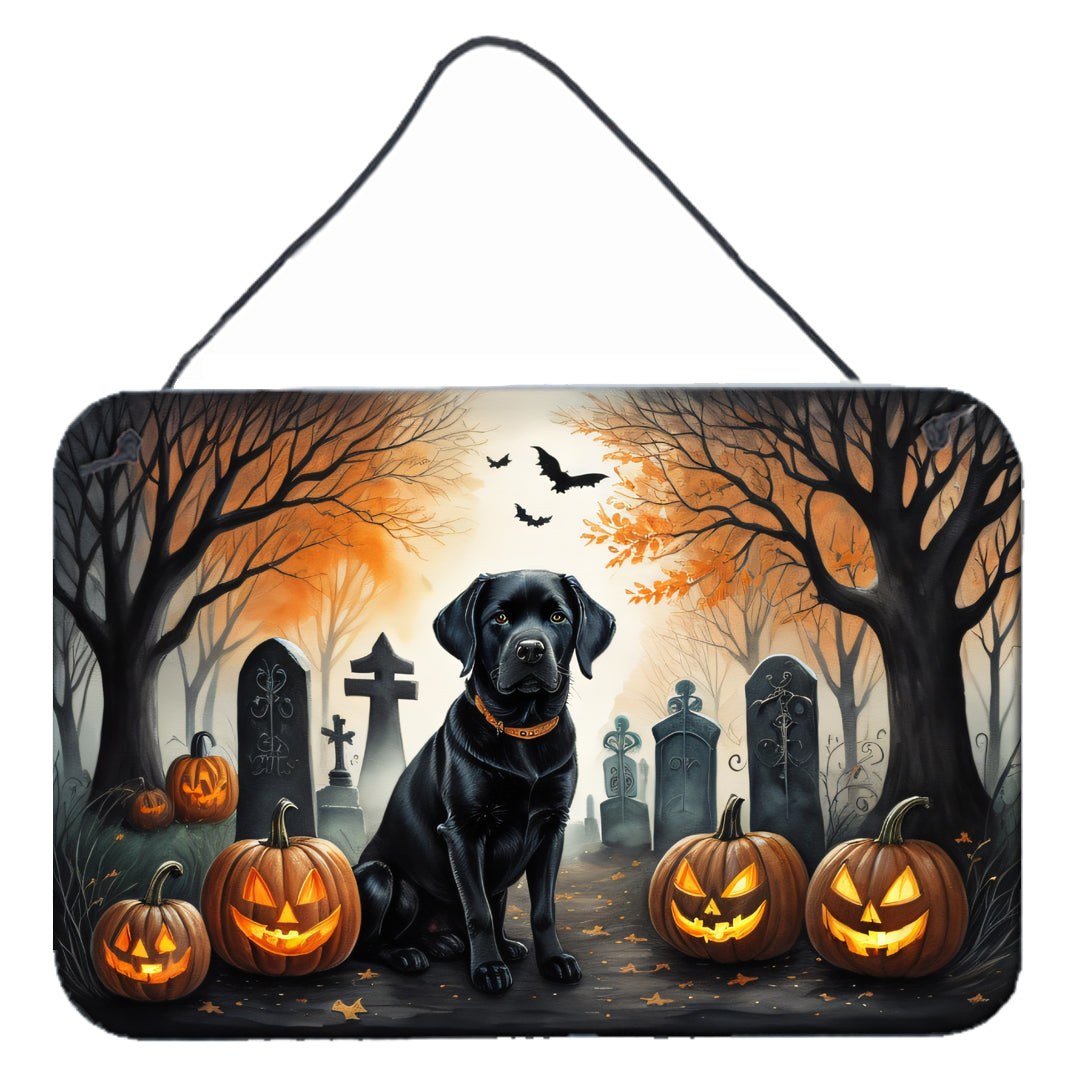 Buy this Black Labrador Retriever Spooky Halloween Wall or Door Hanging Prints