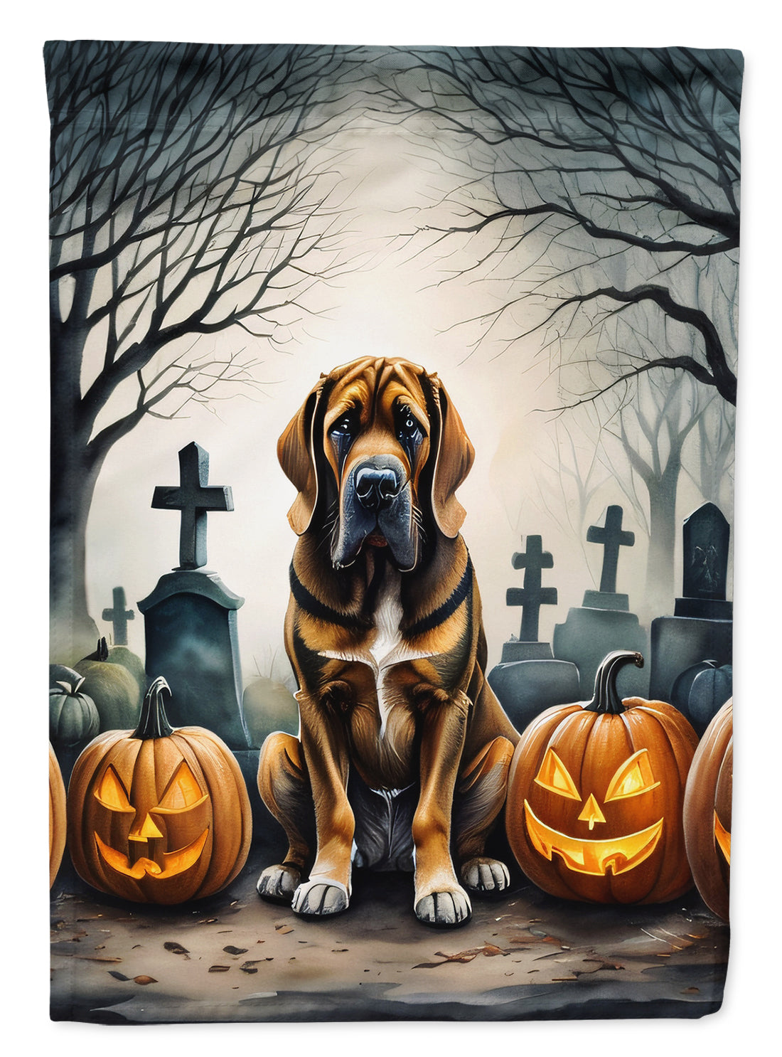 Buy this Bloodhound Spooky Halloween House Flag