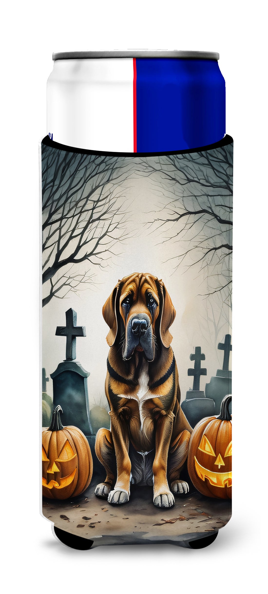 Buy this Bloodhound Spooky Halloween Hugger for Ultra Slim Cans