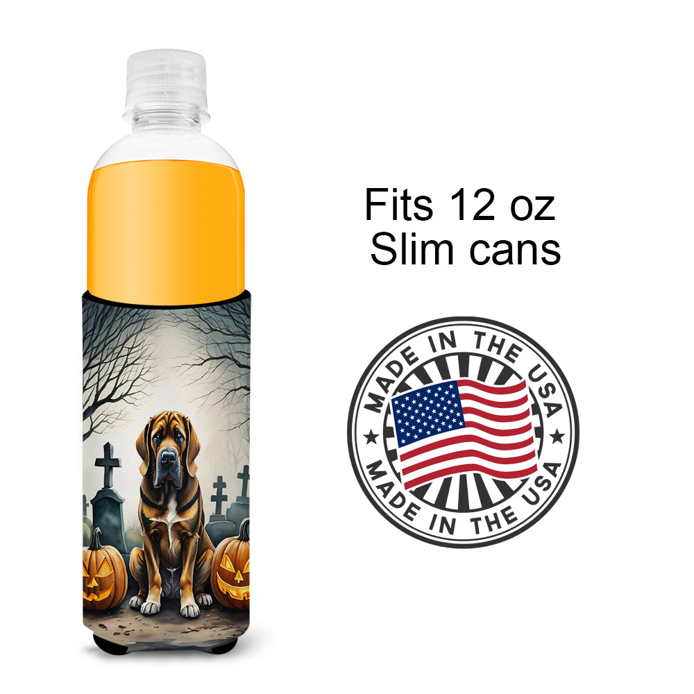 Bloodhound Spooky Halloween Hugger for Ultra Slim Cans