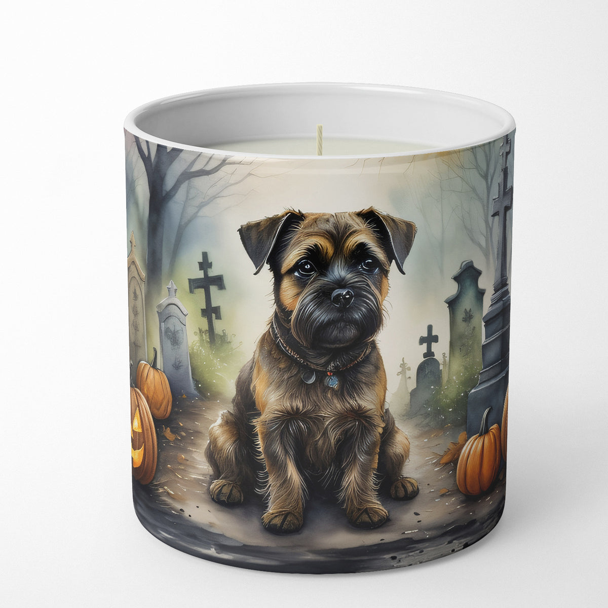 Buy this Border Terrier Spooky Halloween Decorative Soy Candle
