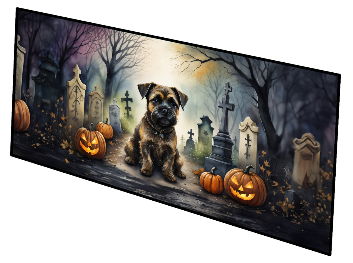 Buy this Border Terrier Spooky Halloween Runner Mat 28x58