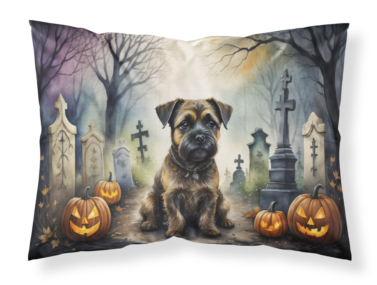 Buy this Border Terrier Spooky Halloween Fabric Standard Pillowcase
