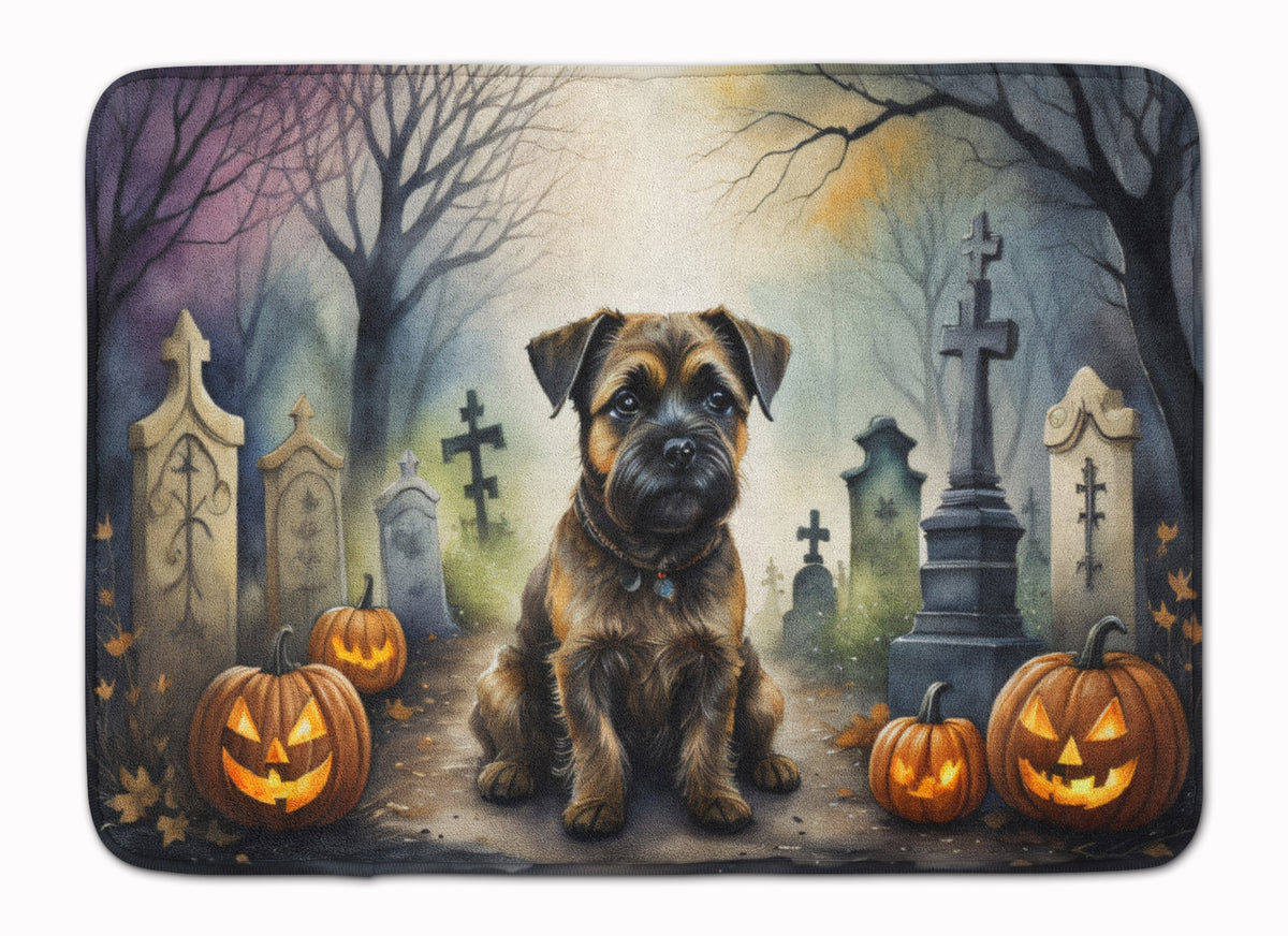 Buy this Border Terrier Spooky Halloween Memory Foam Kitchen Mat