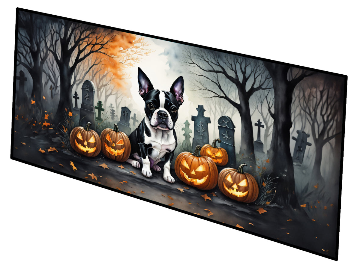 Buy this Boston Terrier Spooky Halloween Runner Mat 28x58