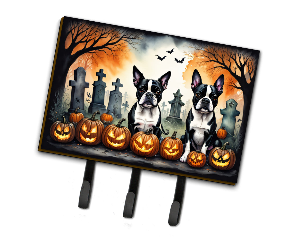 Buy this Boston Terrier Spooky Halloween Leash or Key Holder