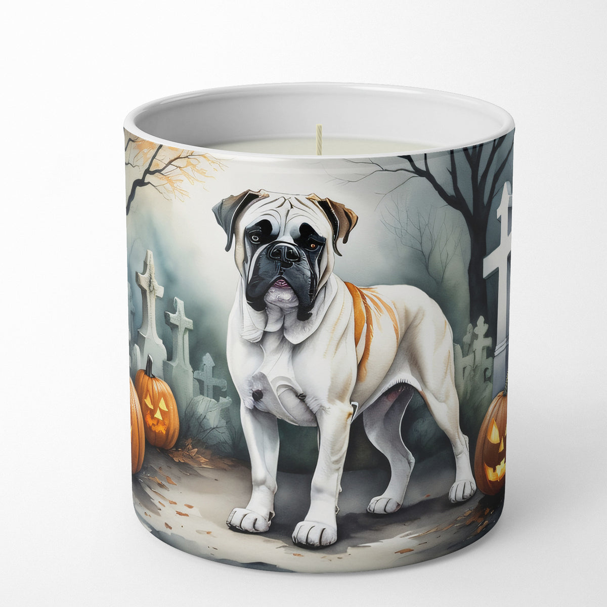 Buy this Boxer Spooky Halloween Decorative Soy Candle
