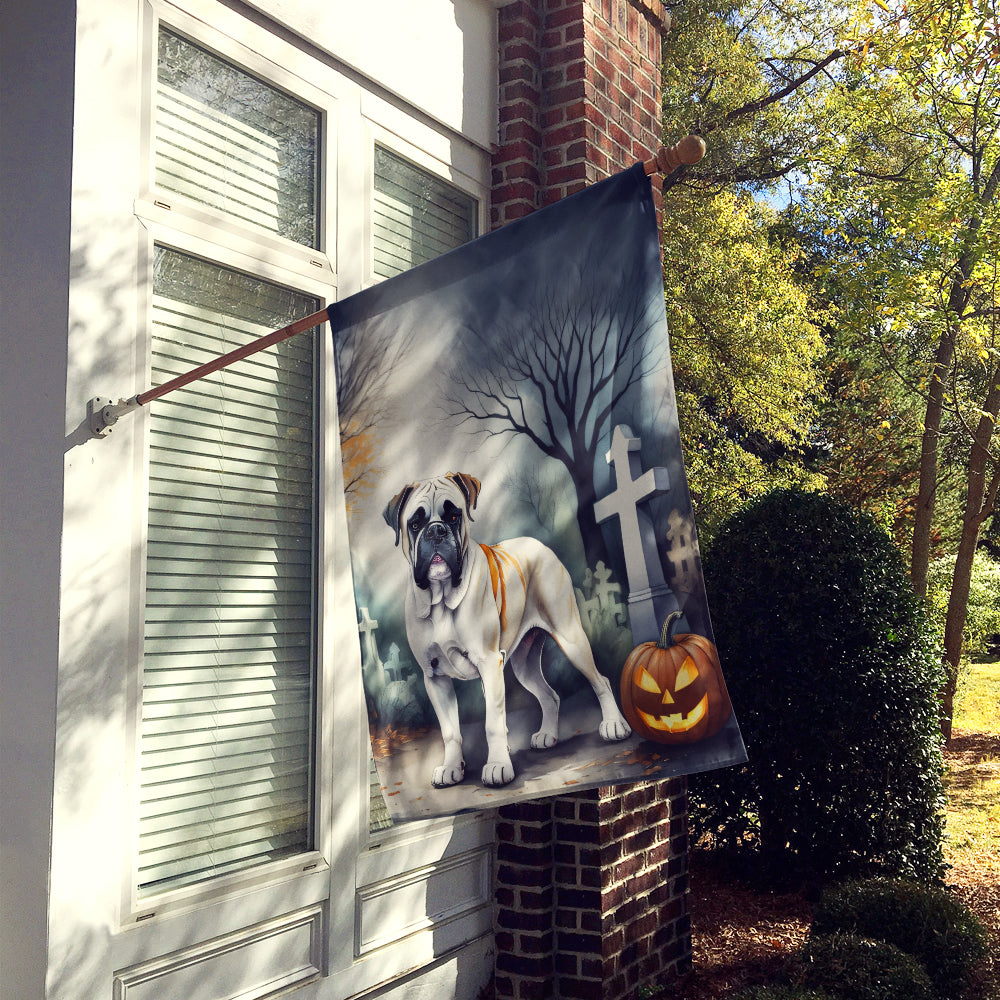 Boxer Spooky Halloween House Flag