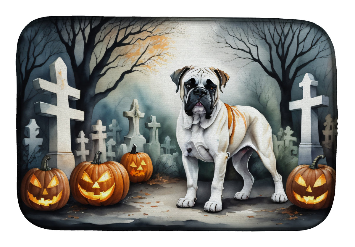 Buy this Boxer Spooky Halloween Dish Drying Mat