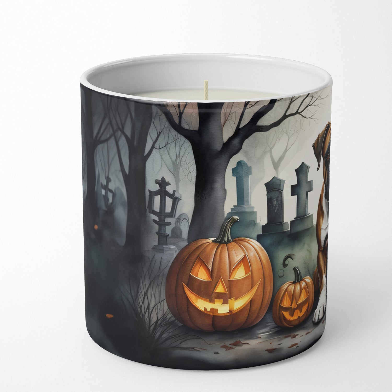 Boxer Spooky Halloween Decorative Soy Candle